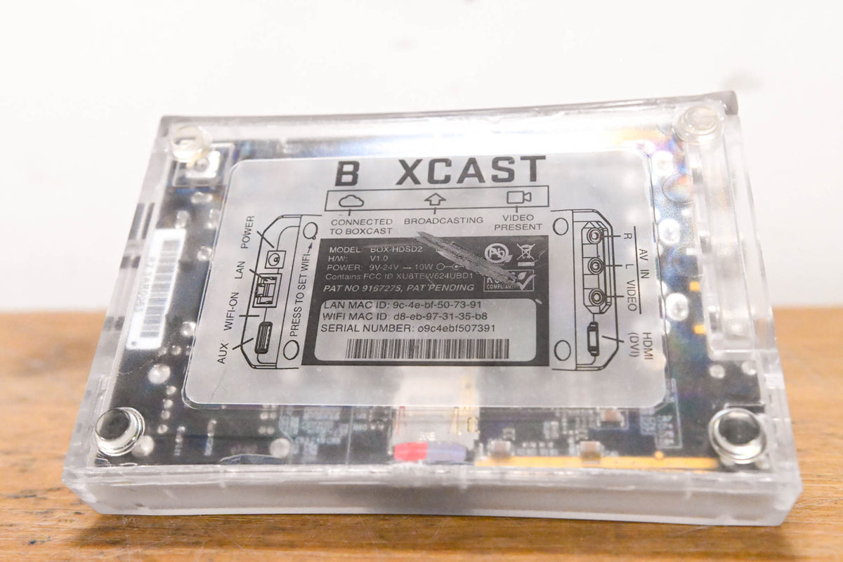 Boxcast BOX-HDSD2 HD Live Video Streaming Encoder (NO POWER SUPPLY)