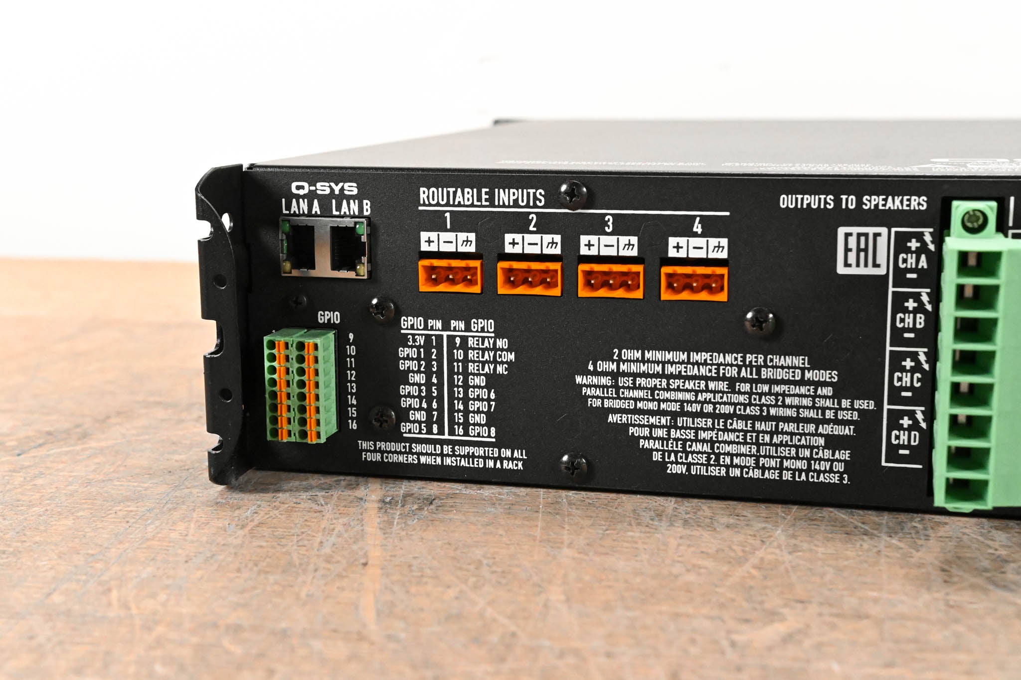 QSC CXD4.5 4-Channel Installation Power Amplifier with DSP