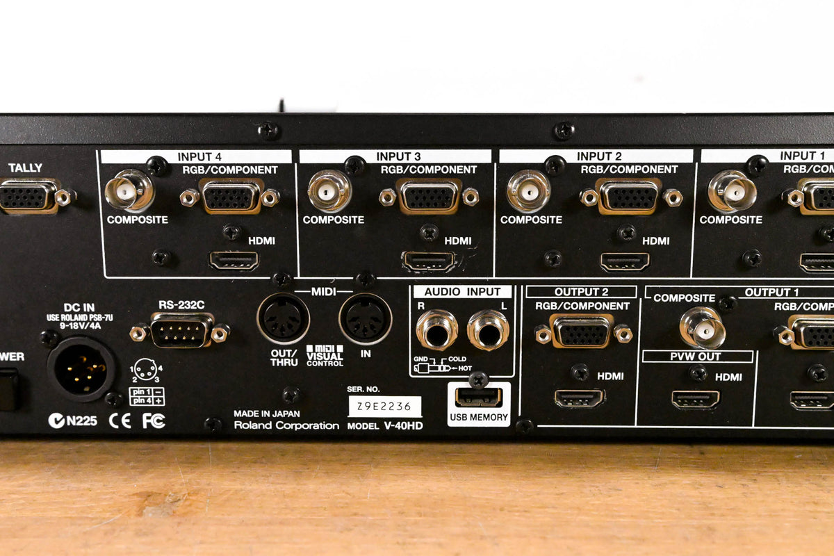 Roland V-40HD Multi-Format Video Switcher (NO POWER SUPPLY)