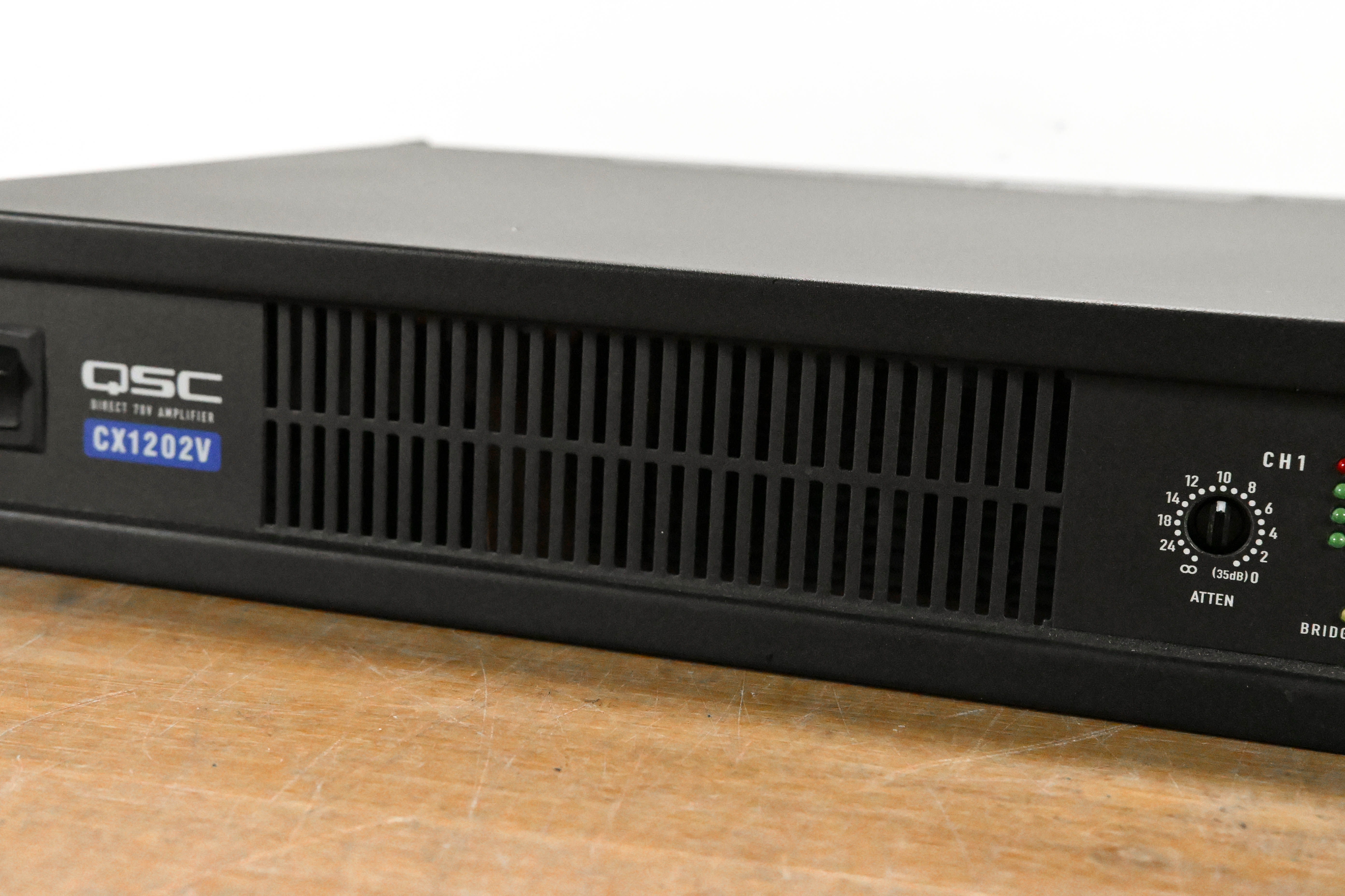 QSC CX1202V 1200W 70V 2-Channel Power Amplifier