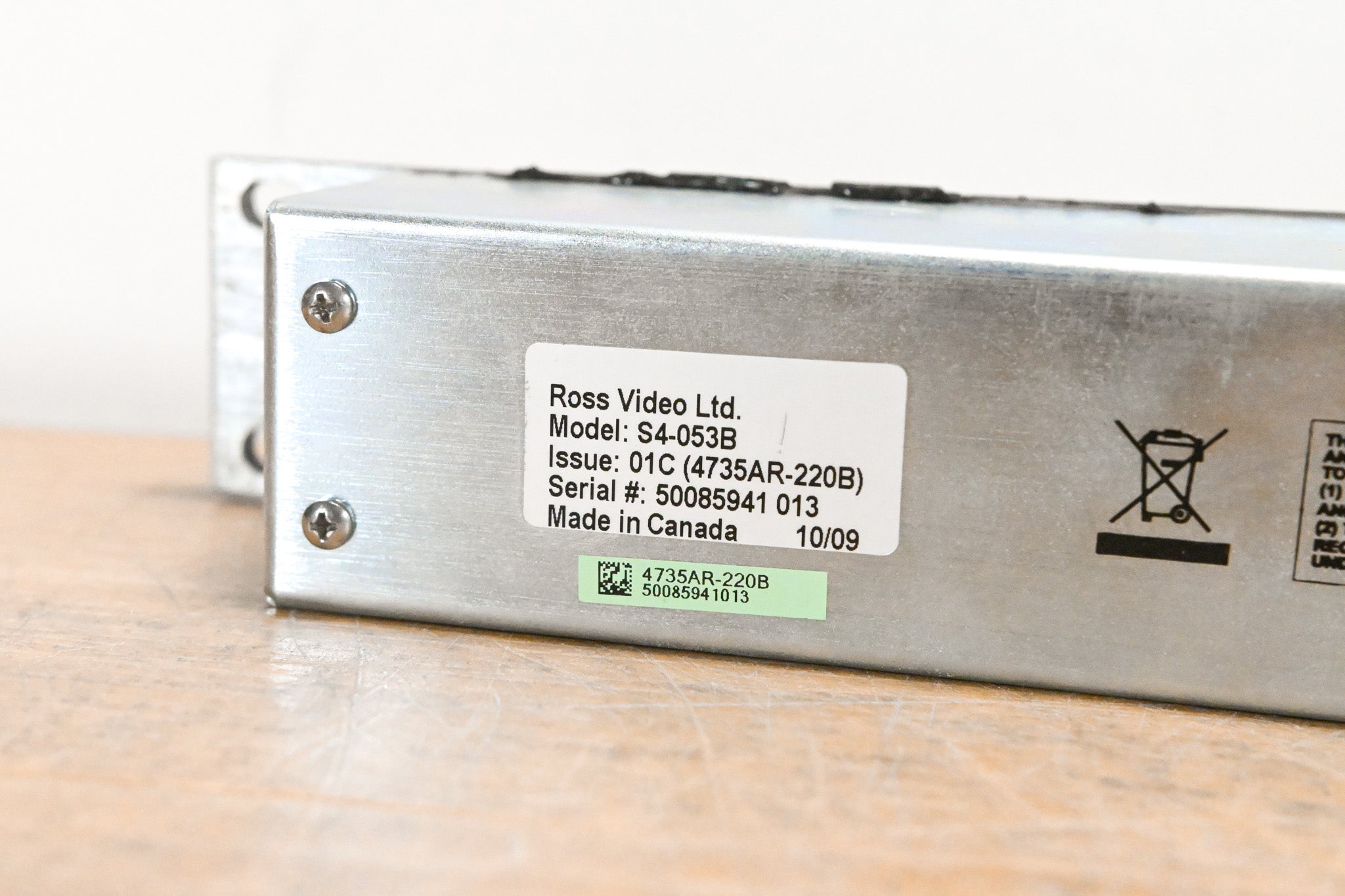 Ross S4-053B 47-Button Auxiliary Control Panel (NO POWER SUPPLY)