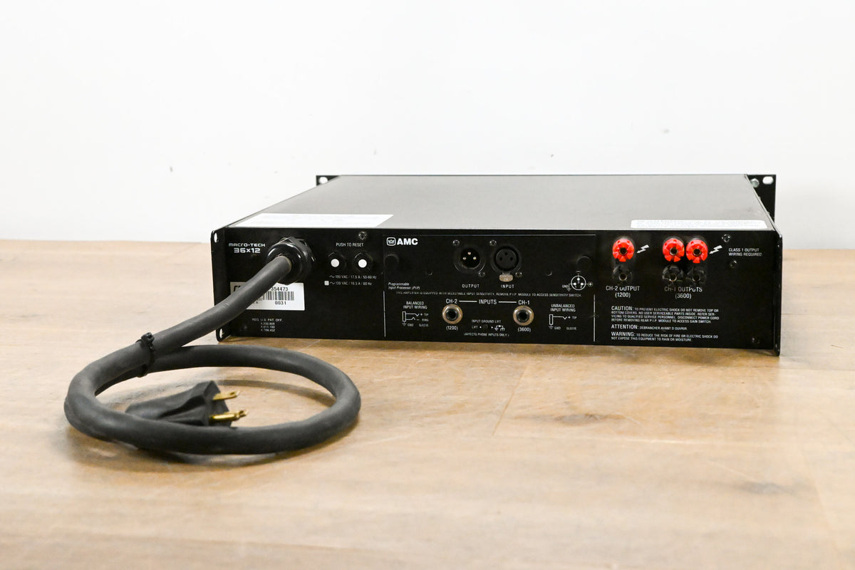 Crown Macro-Tech 36x12 2-Channel Power Amplifier