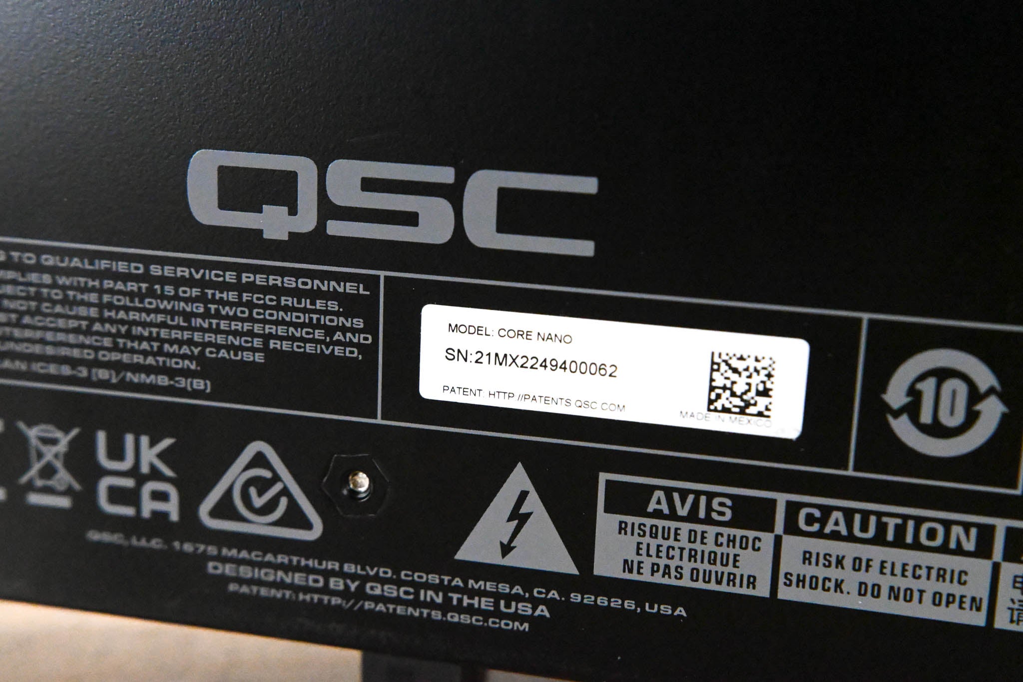 QSC Q-SYS Core Nano Network I/O Processor