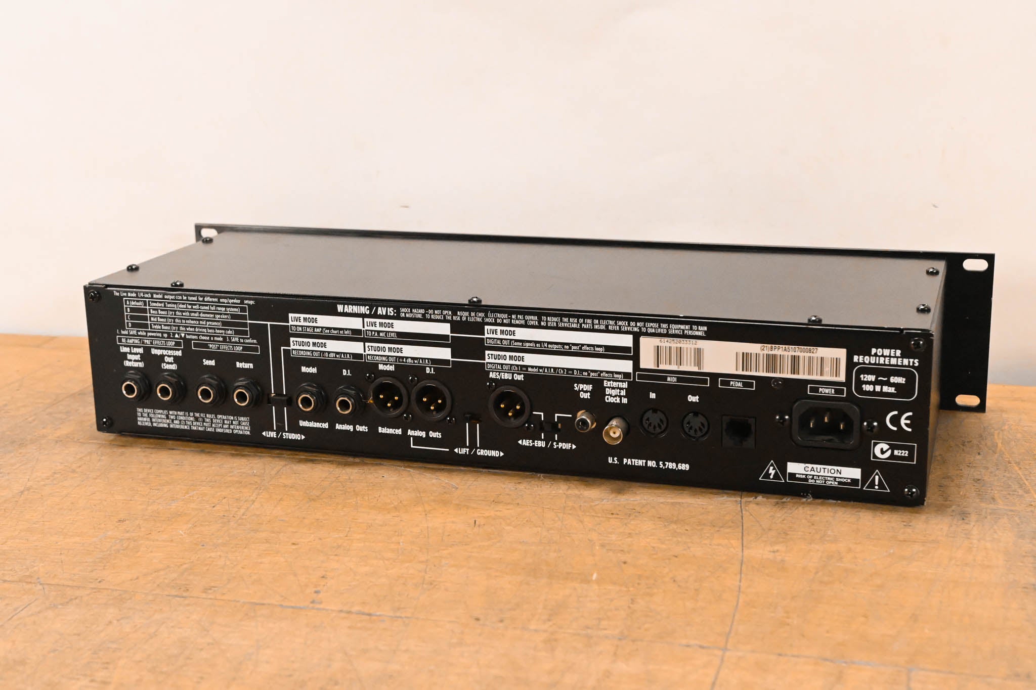 Line 6 Bass POD Pro Rackmount Multi-Effect and Amp Modeler