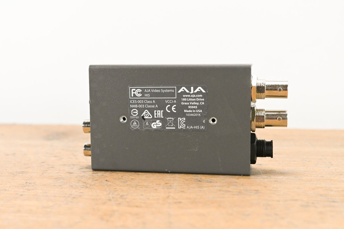 AJA HI5 HD/SD-SDI to HDMI Video and Audio Converter (NO POWER SUPPLY)