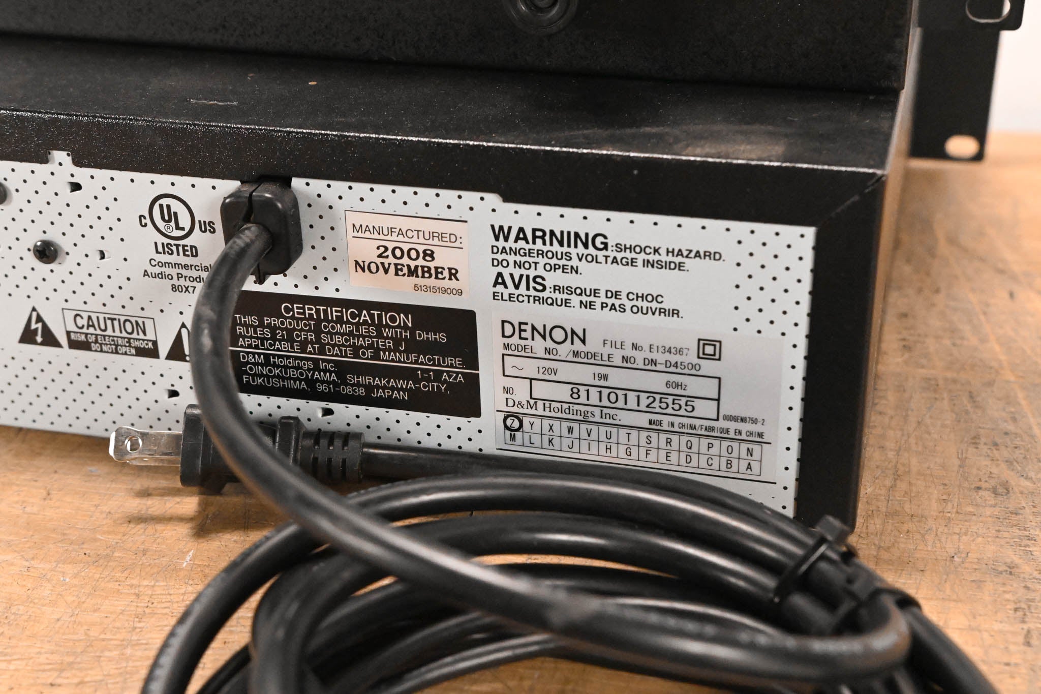 Denon DN-D4500 Rackmount Dual CD/MP3 Player with Remote Control