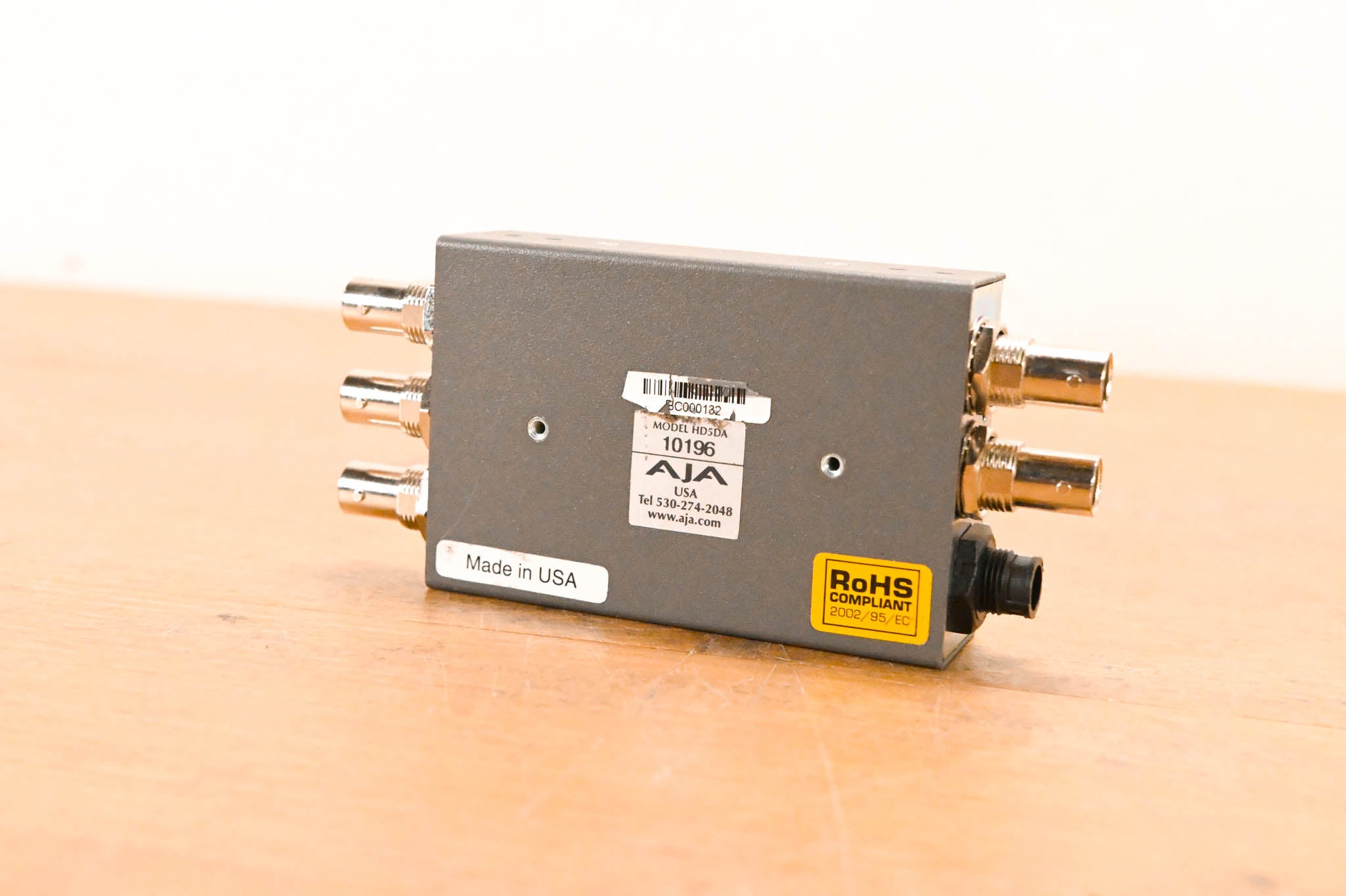 AJA HD5DA 1x4 HD/SD-SDI Distribution Amplifier/Repeater NO POWER SUPPLY