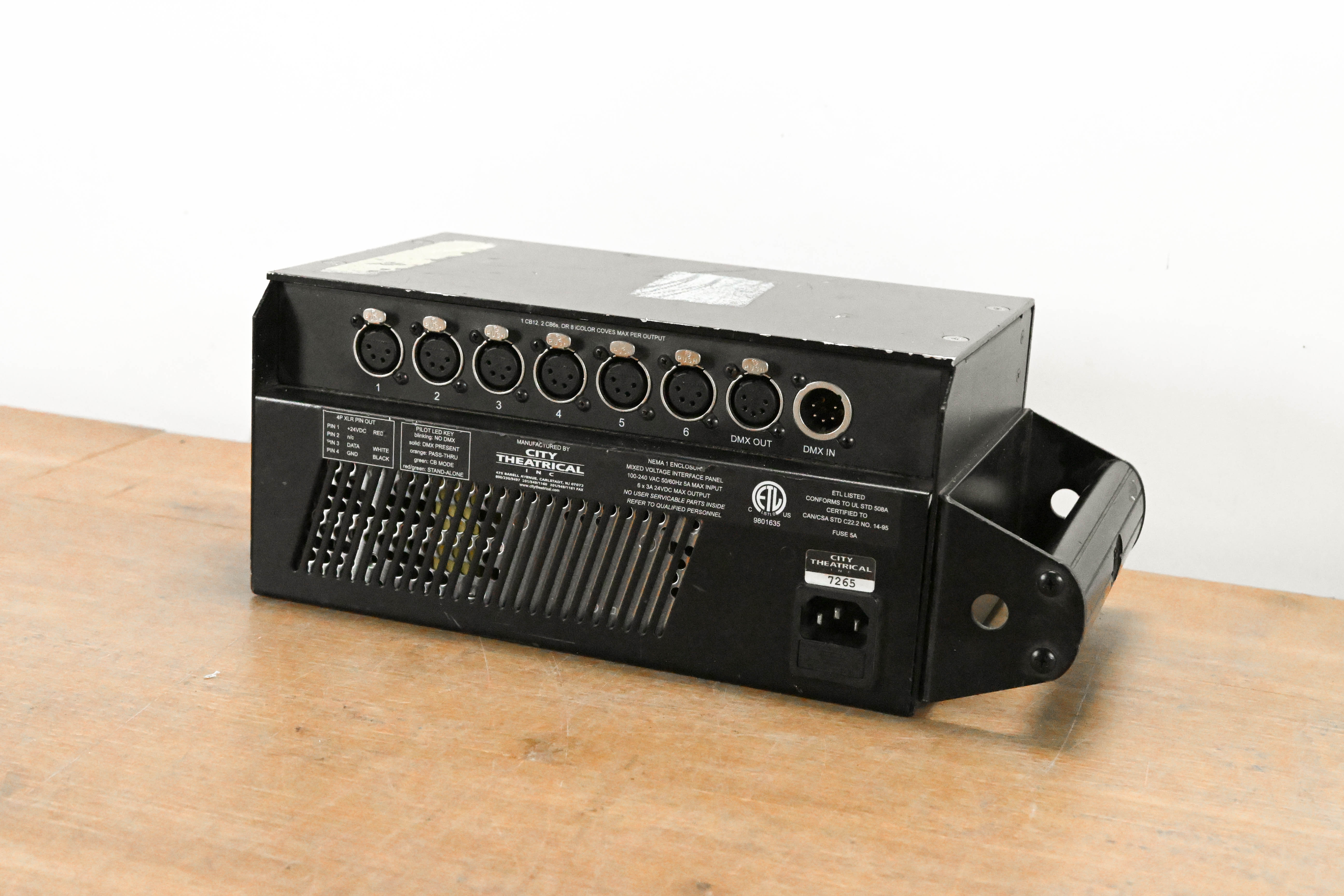 City Theatrical PDS-375-TR Touring ColorBlast Power/Data Supply