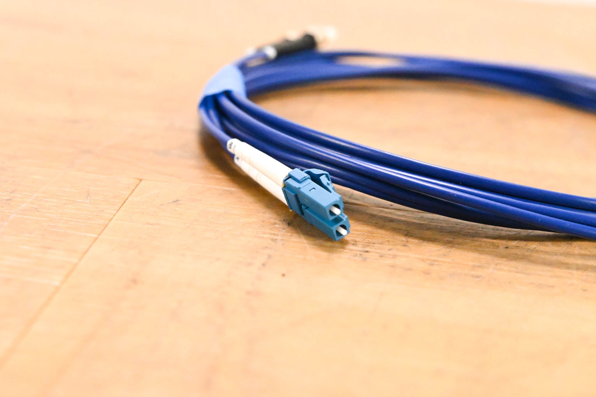 Unbranded LC-ST Duplex Fiber Optic Cable - 10'