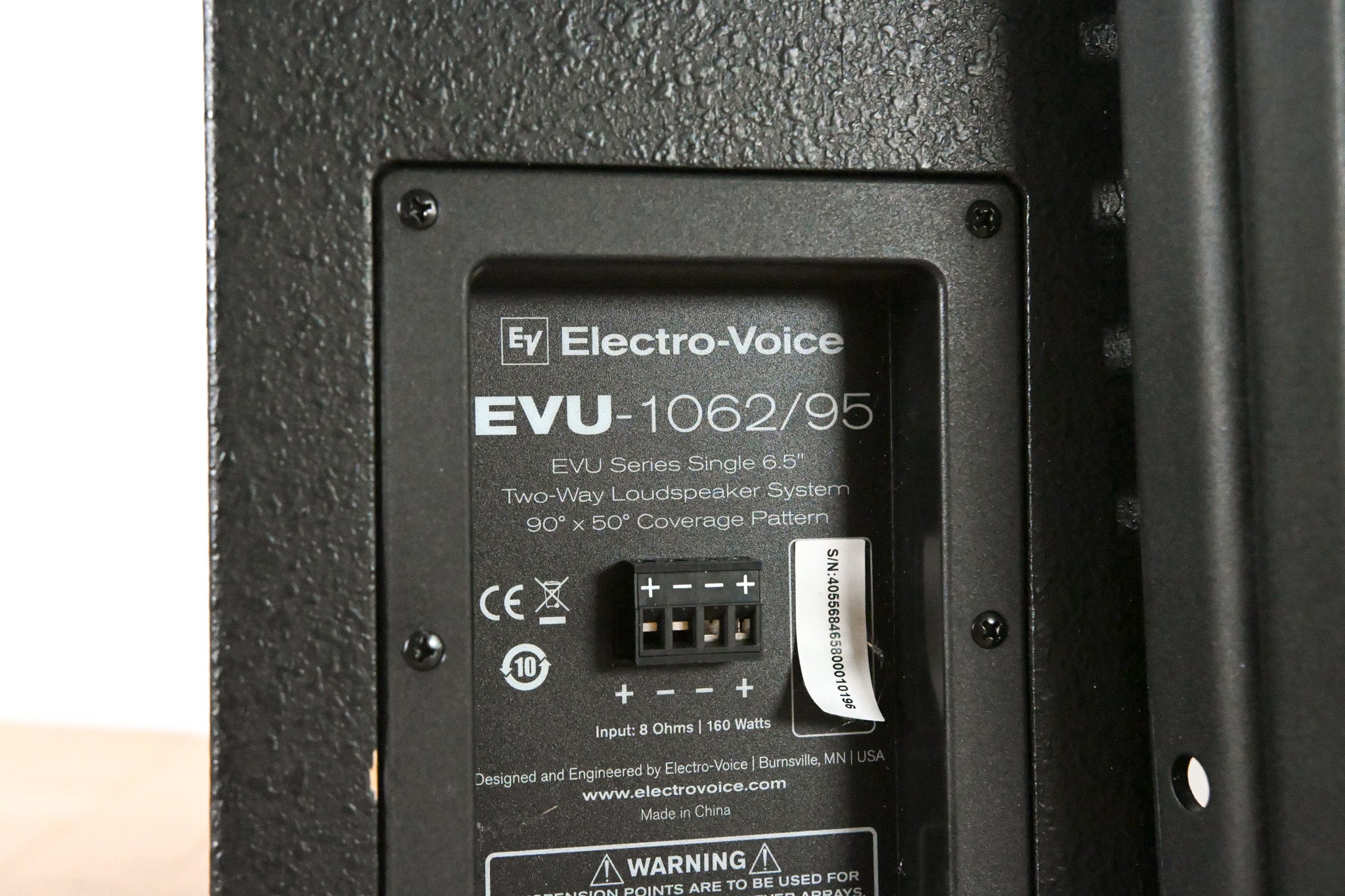 Electro-Voice (EV) EVU-1062/95 6.5" 2-Way Passive Loudspeaker (PAIR)