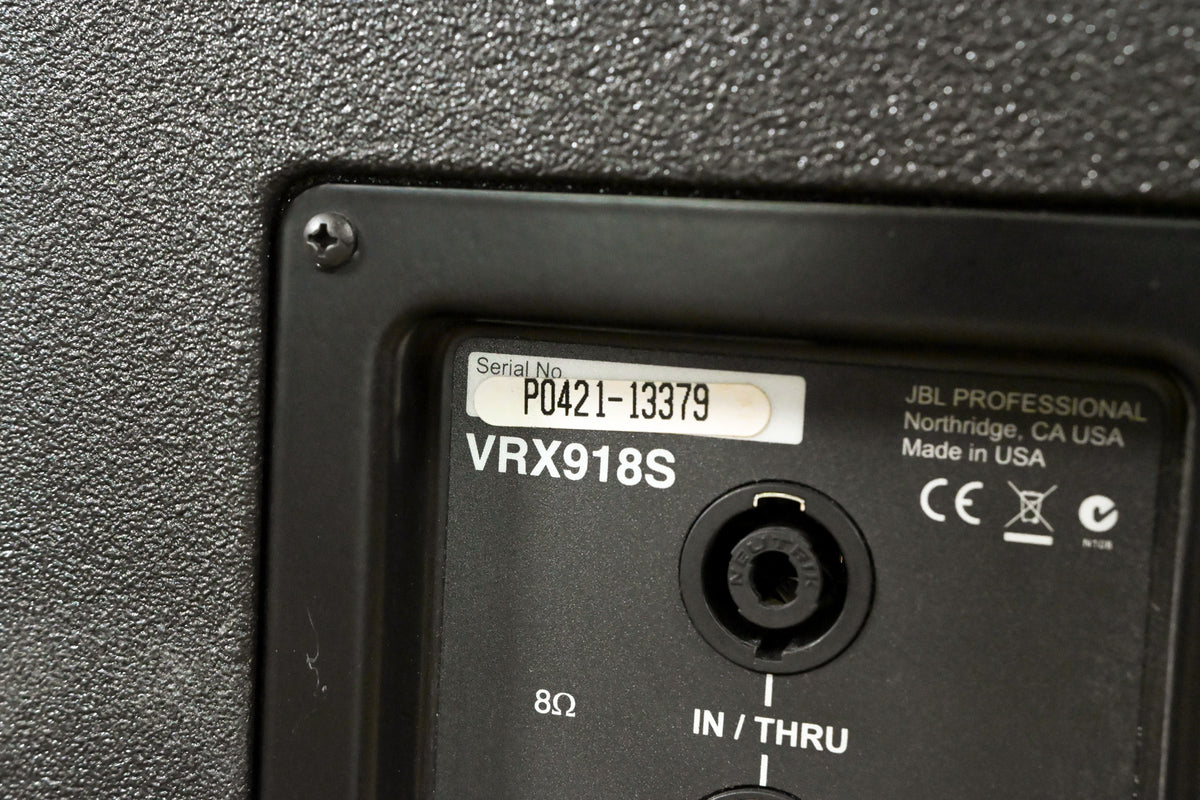 JBL VRX918S 18-inch High Power Flying Subwoofer