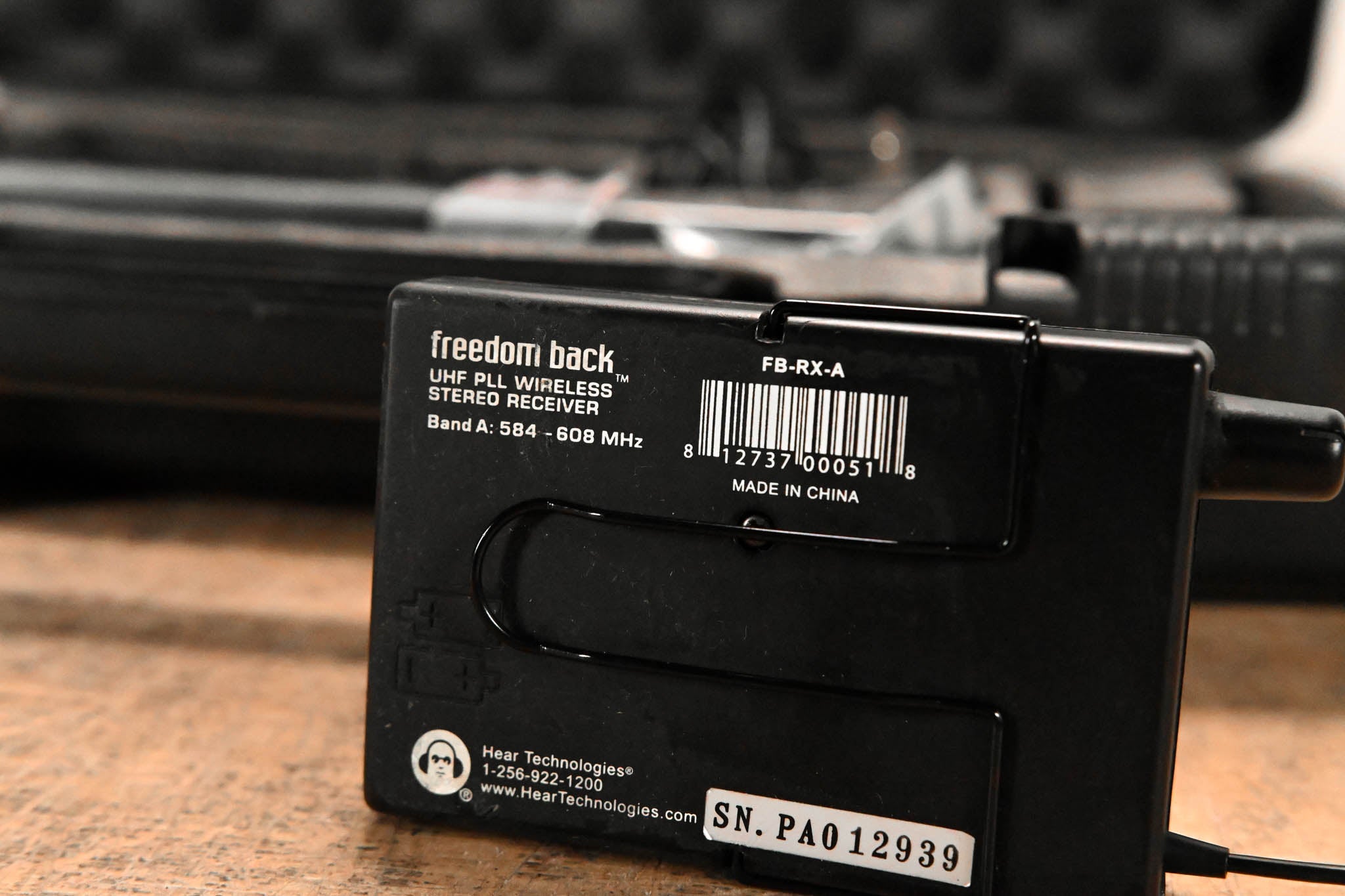 Hear Technologies Freedom Back Wireless IEM System - Band A: 584-608 MHz