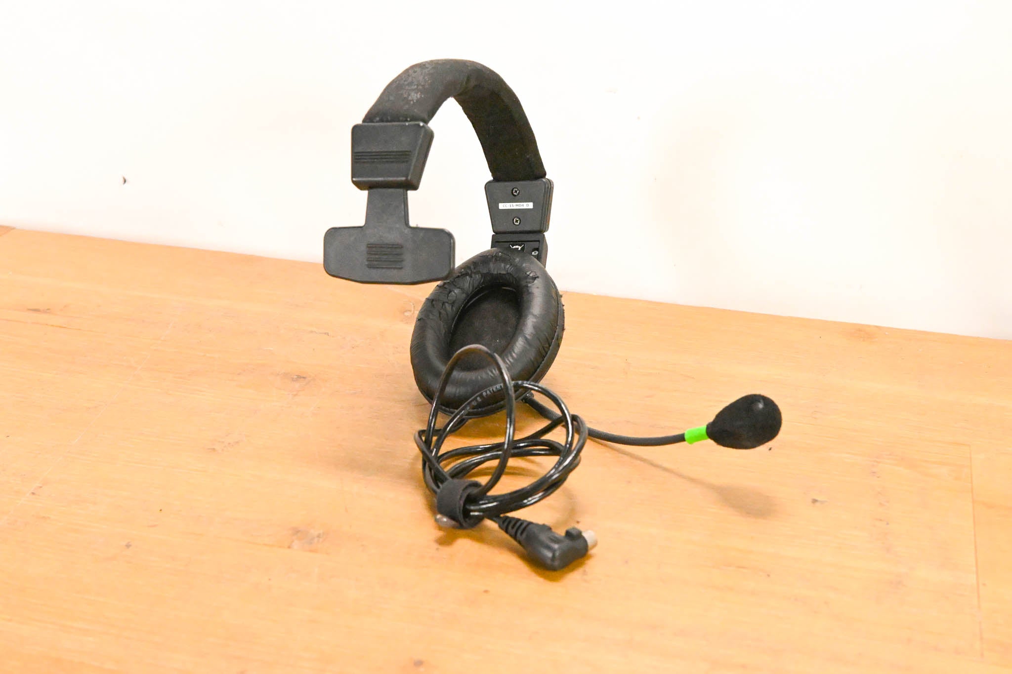 Clear-Com CC-15-MD4 Single-Ear Intercom Headset with Mini DIN Connector