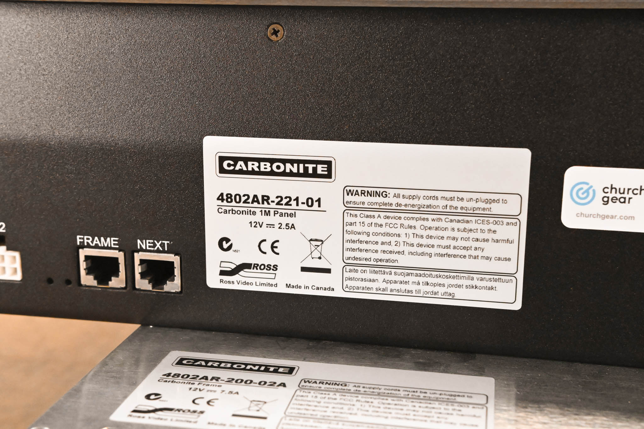 Ross Carbonite 1 M/E Production Switcher with Carbonite 1M Panel