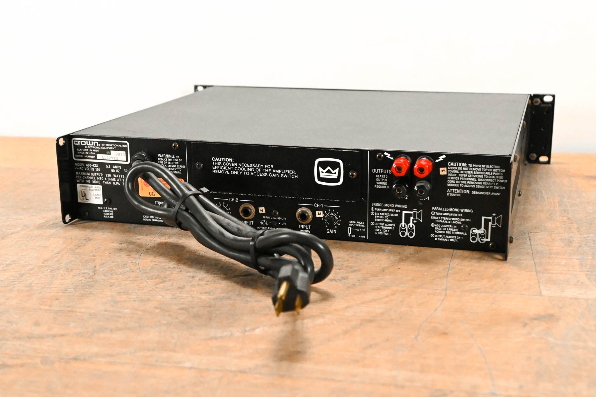 Crown 460 CSL 2-Channel Power Amplifier