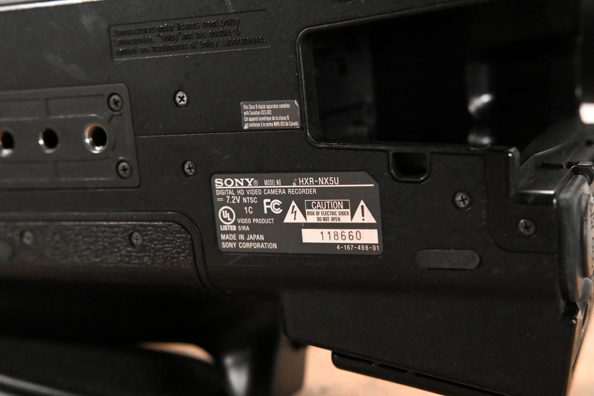 Sony HXR-NX5U NXCAM Professional Camcorder