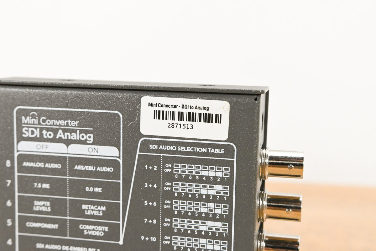 Blackmagic Design Mini Converter SDI to Analog (NO POWER SUPPLY)