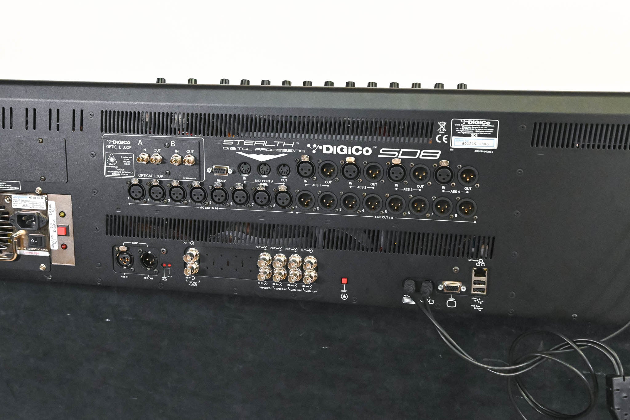 DiGiCo SD8 120-Channel Digital Mixing Console w/ Waves Card + ST Optical