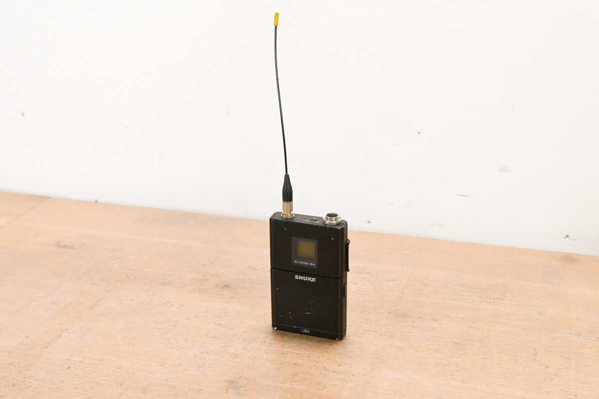 Shure UR1 Wireless Bodypack Transmitter - G1 Band: 470-530 MHz