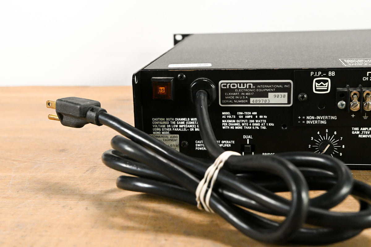 Crown Com-Tech 400 2-Channel Power Amplifier