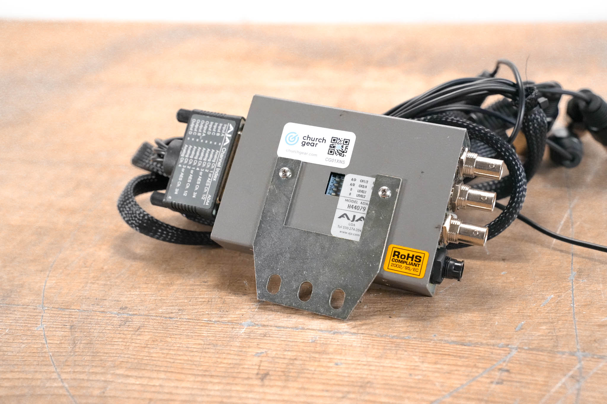 AJA ADA4 4-Channel Bidirectional Audio A/D and D/A Converter (NO PSU)