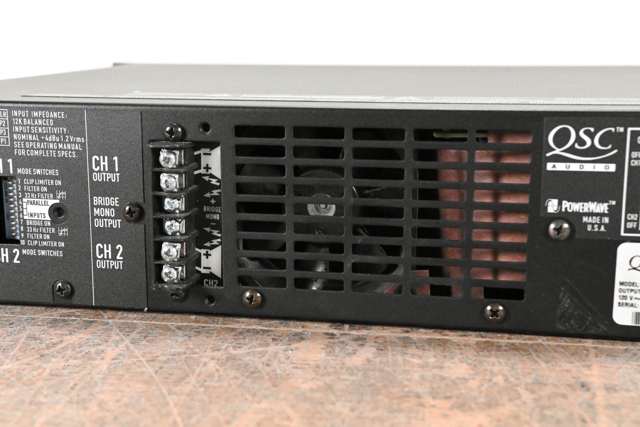 QSC CX702 2-Channel 700W Power Amplifier