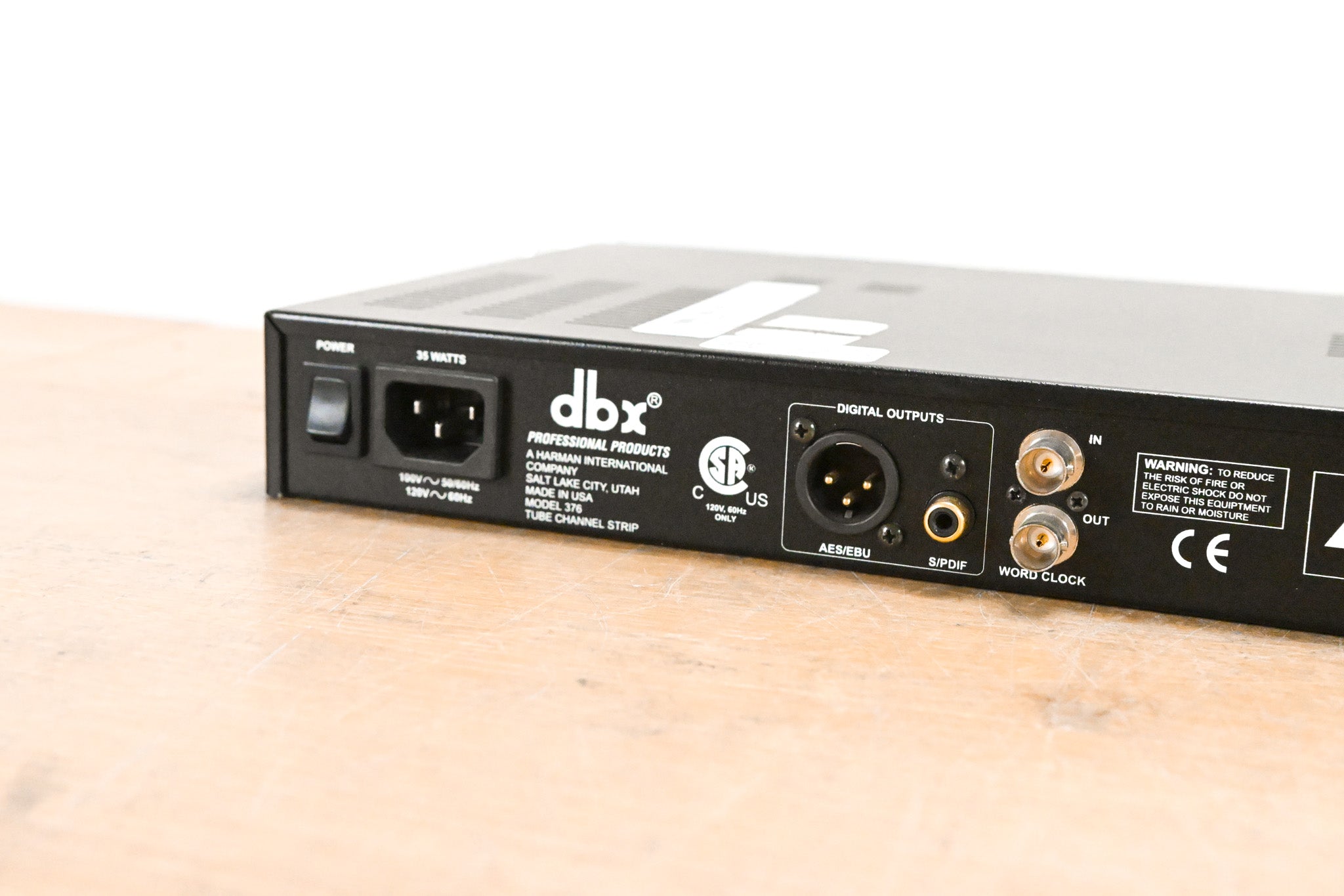 dbx 376 Tube Channel Strip with Digital Out