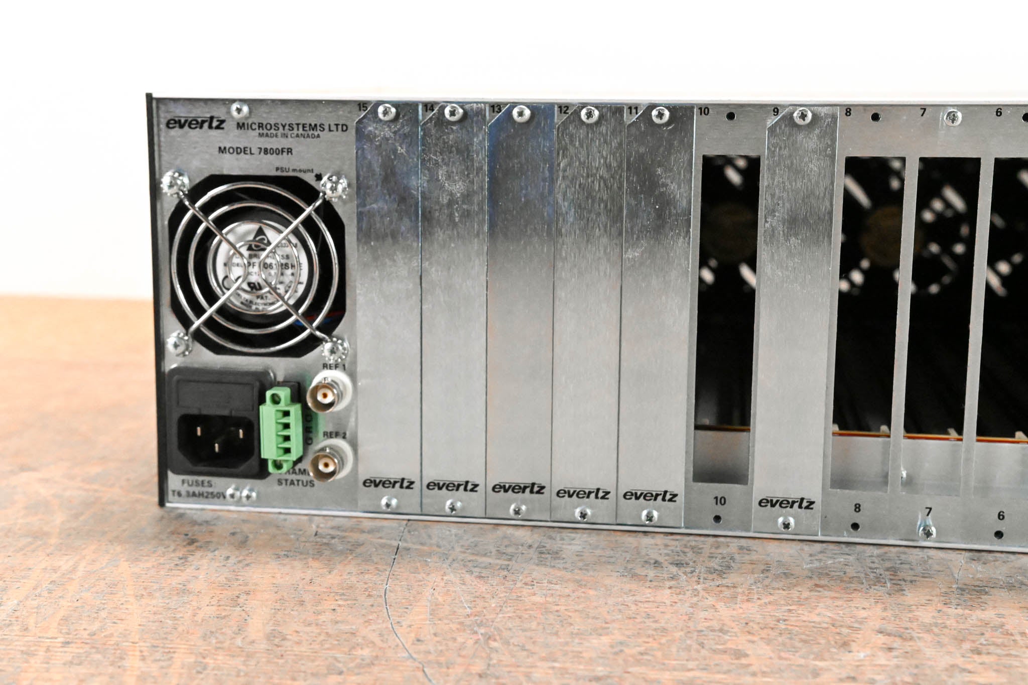Evertz 7800FR-QT 3U Rack-Mountable Quiet Multiframe