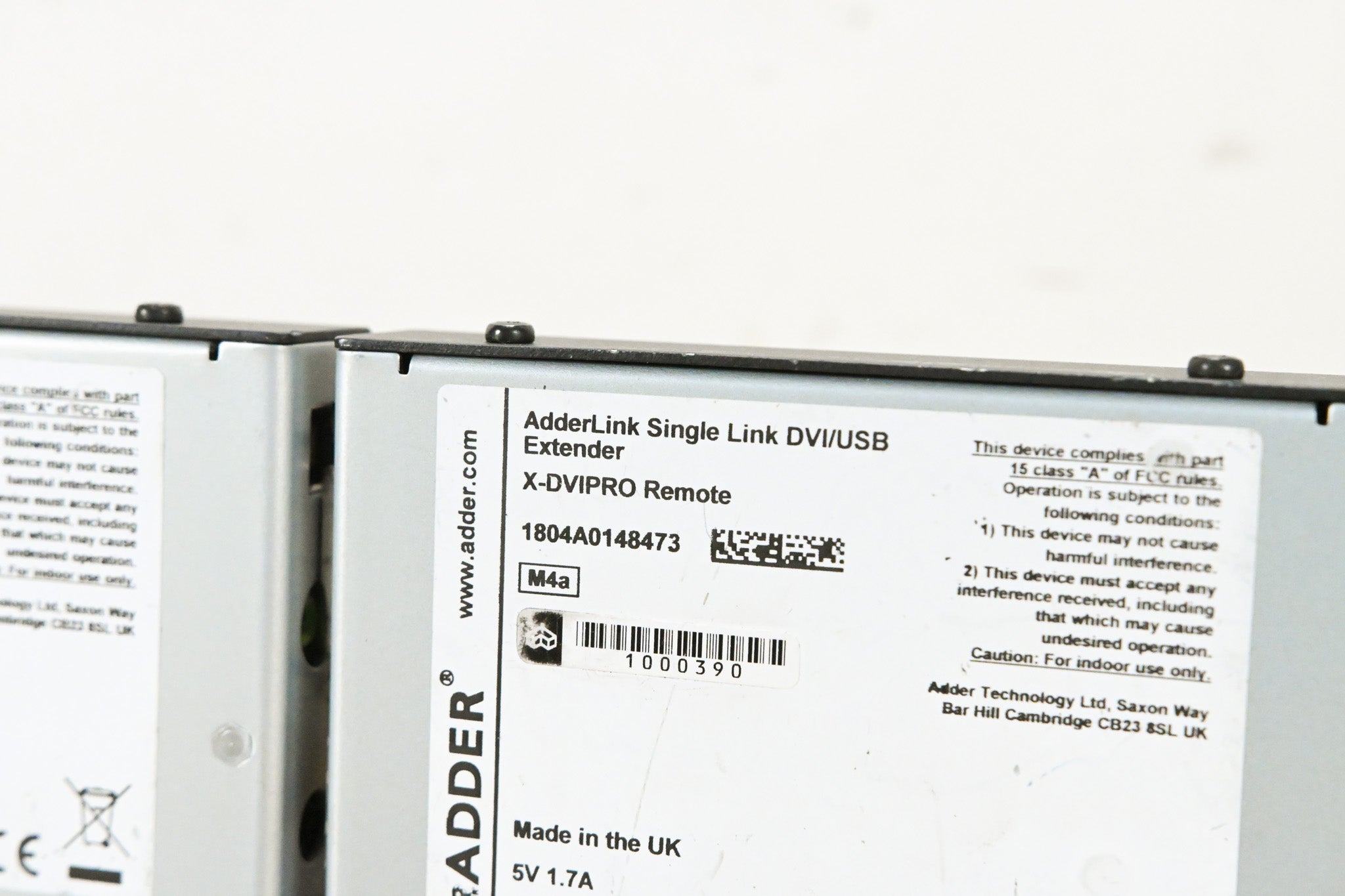 Adder AdderLink X-DVIPRO Single Link DVI/USB Extender (NO POWER SUPPLY)