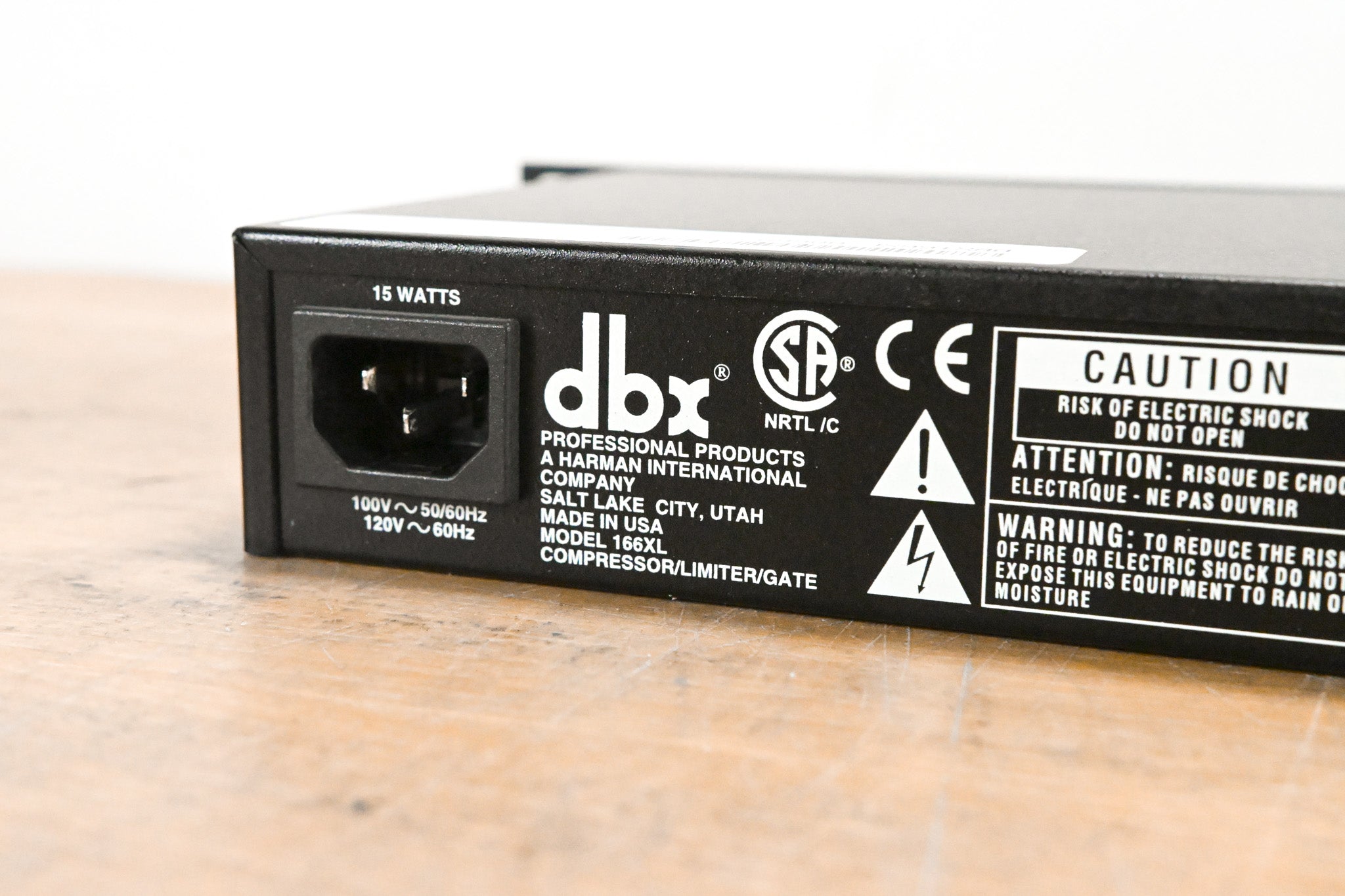 dbx 166XL 2-Channel Compressor/Limiter/Gate
