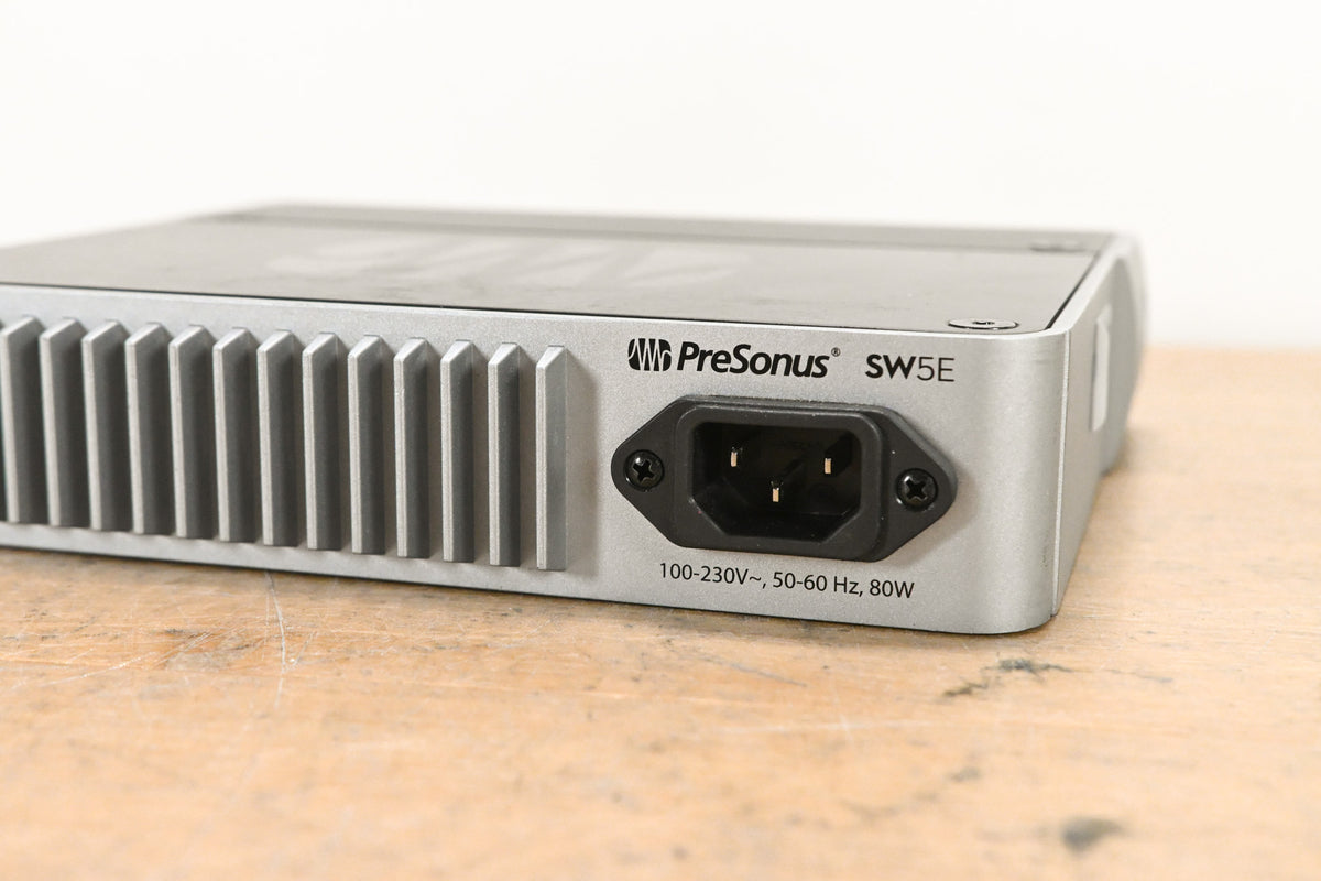 PreSonus SW5E 5-Port AVB Network Switch and Bridge w/ PoE