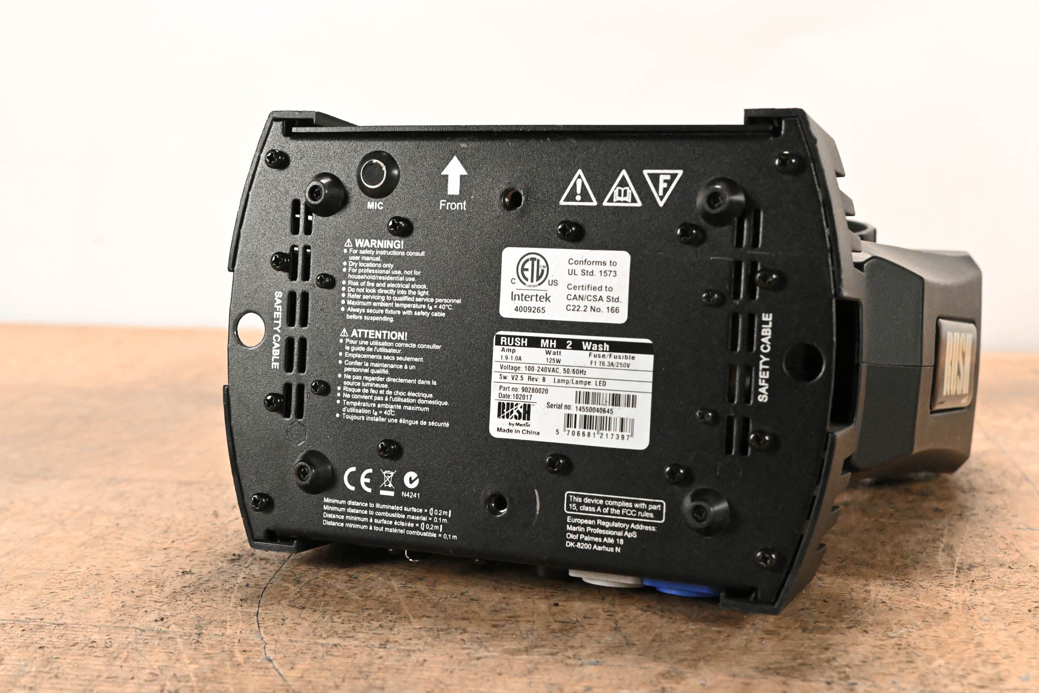 Martin Lighting RUSH MH 2 Wash LED Wash Moving Head Fixture