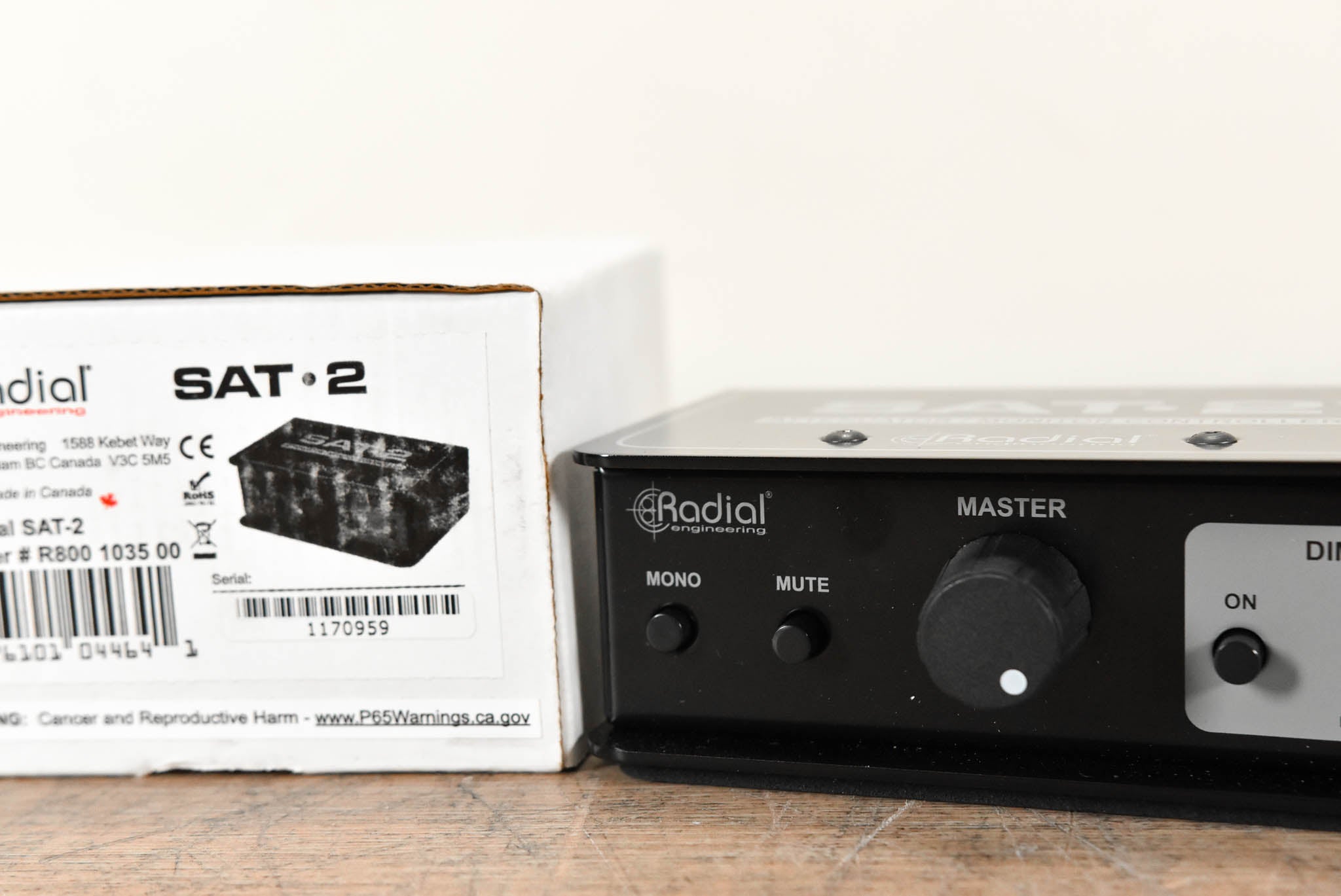 Radial SAT-2 Stereo Audio Attenuator / Monitor Controller