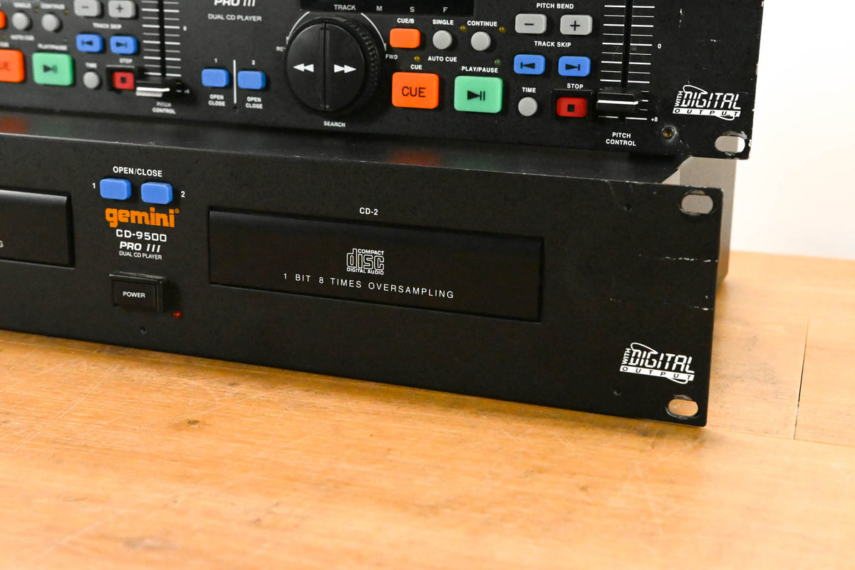 Gemini CD-9500 Pro III Dual CD Player with Controller