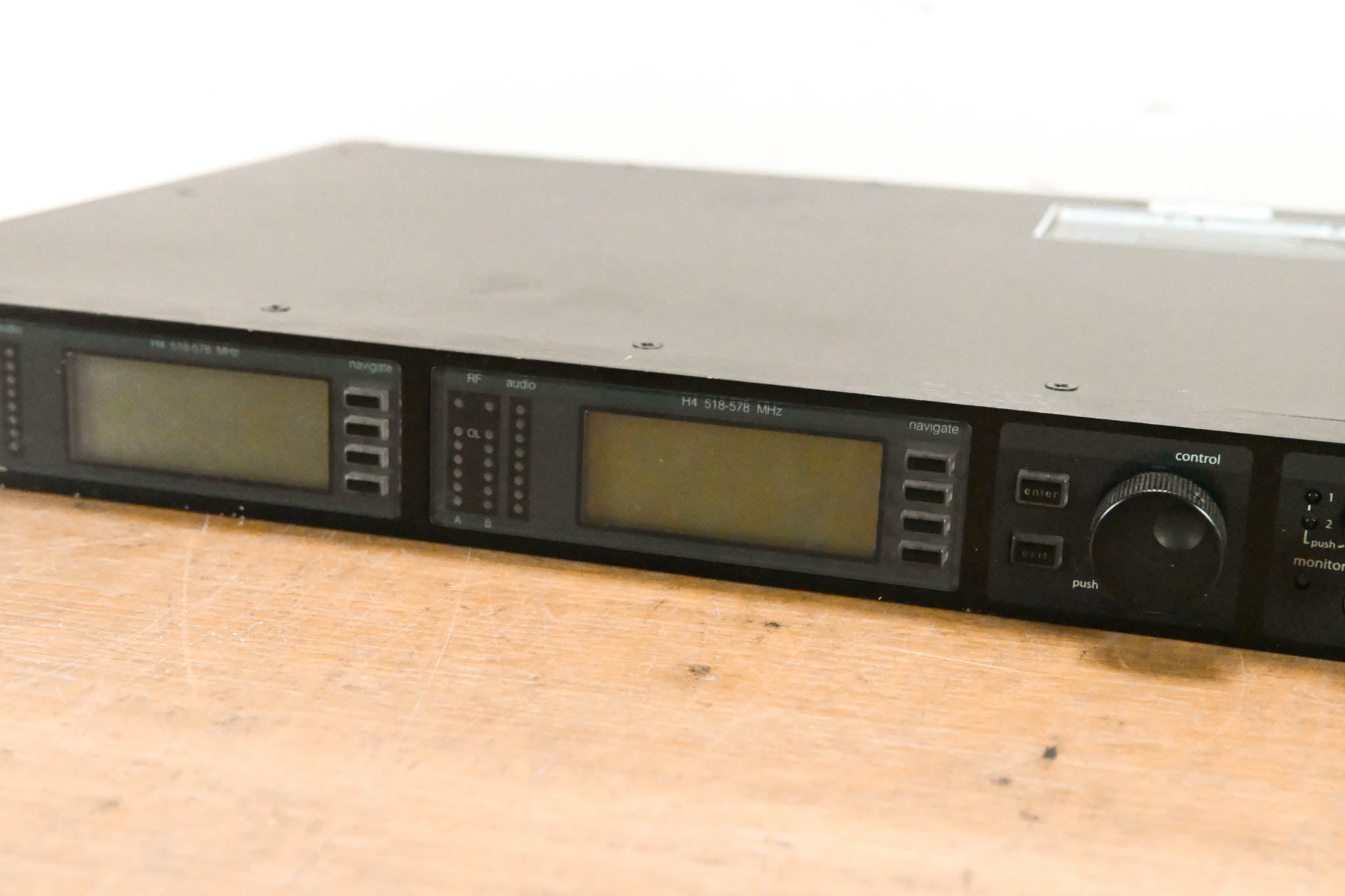 Shure UR4D+ Dual-Channel UHF Wireless Receiver - H4 Band: 518-578 MHz