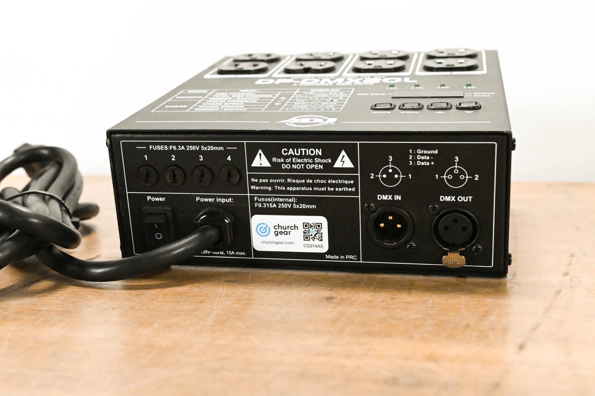 American DJ DP-DMX20L Four-Channel DMX Dimmer Pack