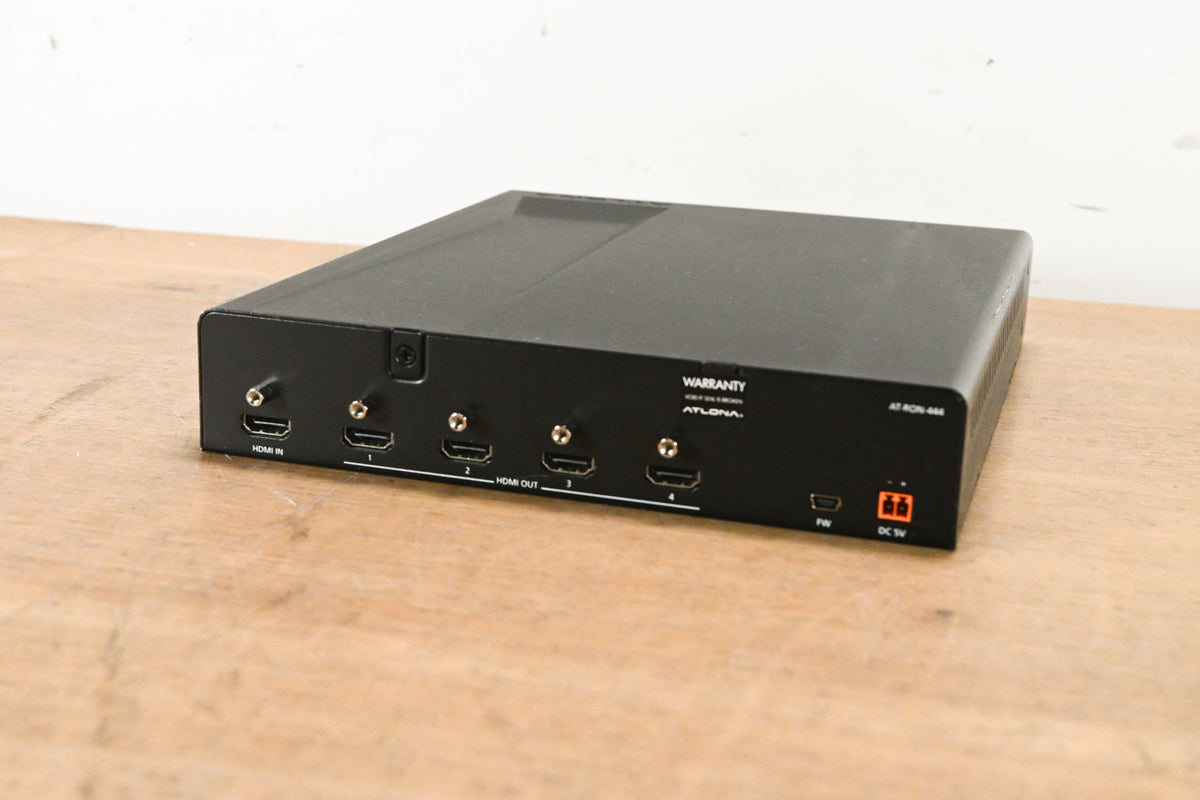 Atlona AT-RON-444 4K/HDR 1x4 HDMI Distribution Amp (NO POWER SUPPLY)
