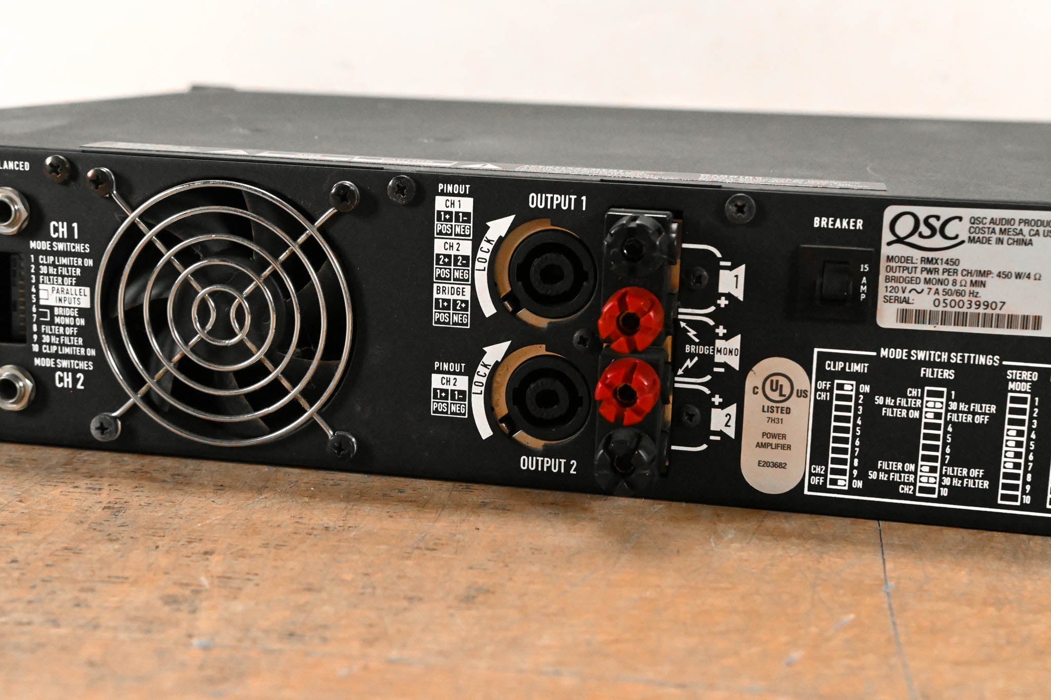 QSC RMX1450 2-Channel Power Amplifier