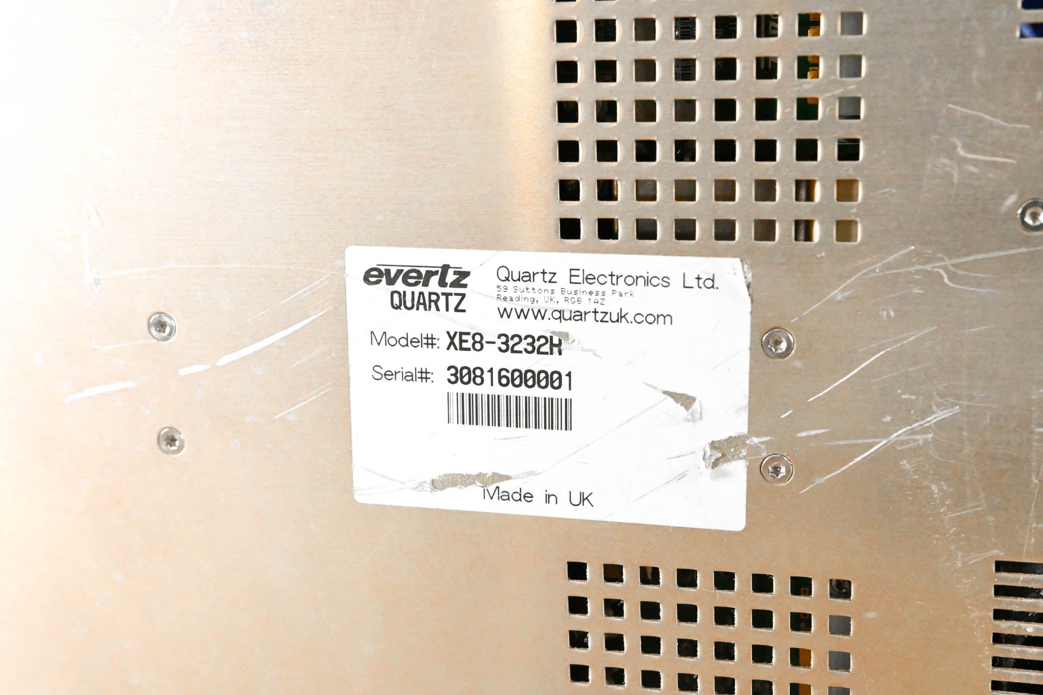 Evertz Quartz XE8-3232H Xenon Router CG007WR