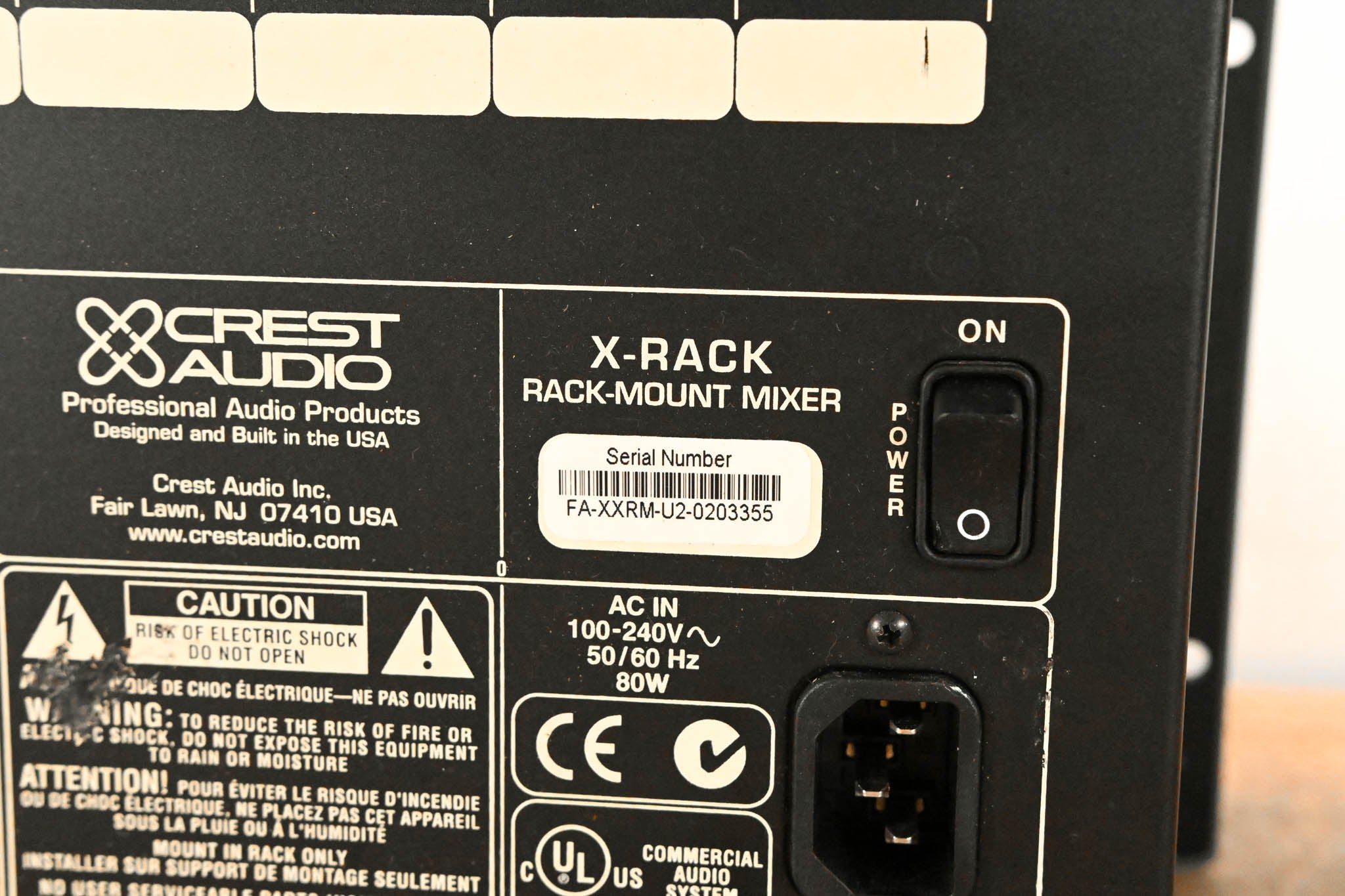 Crest Audio XRM X-Rack Rackmount Monitor Mixer