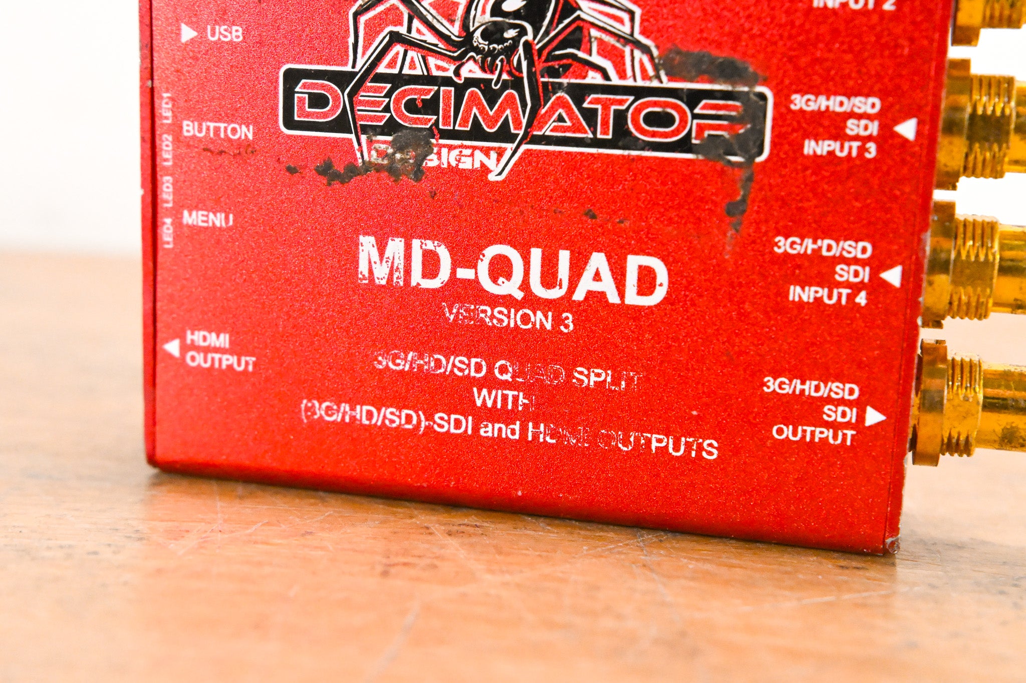 Decimator Design MD-Quad Version 3 3G/HD/SD-SDI Quad Split (NO PSU)