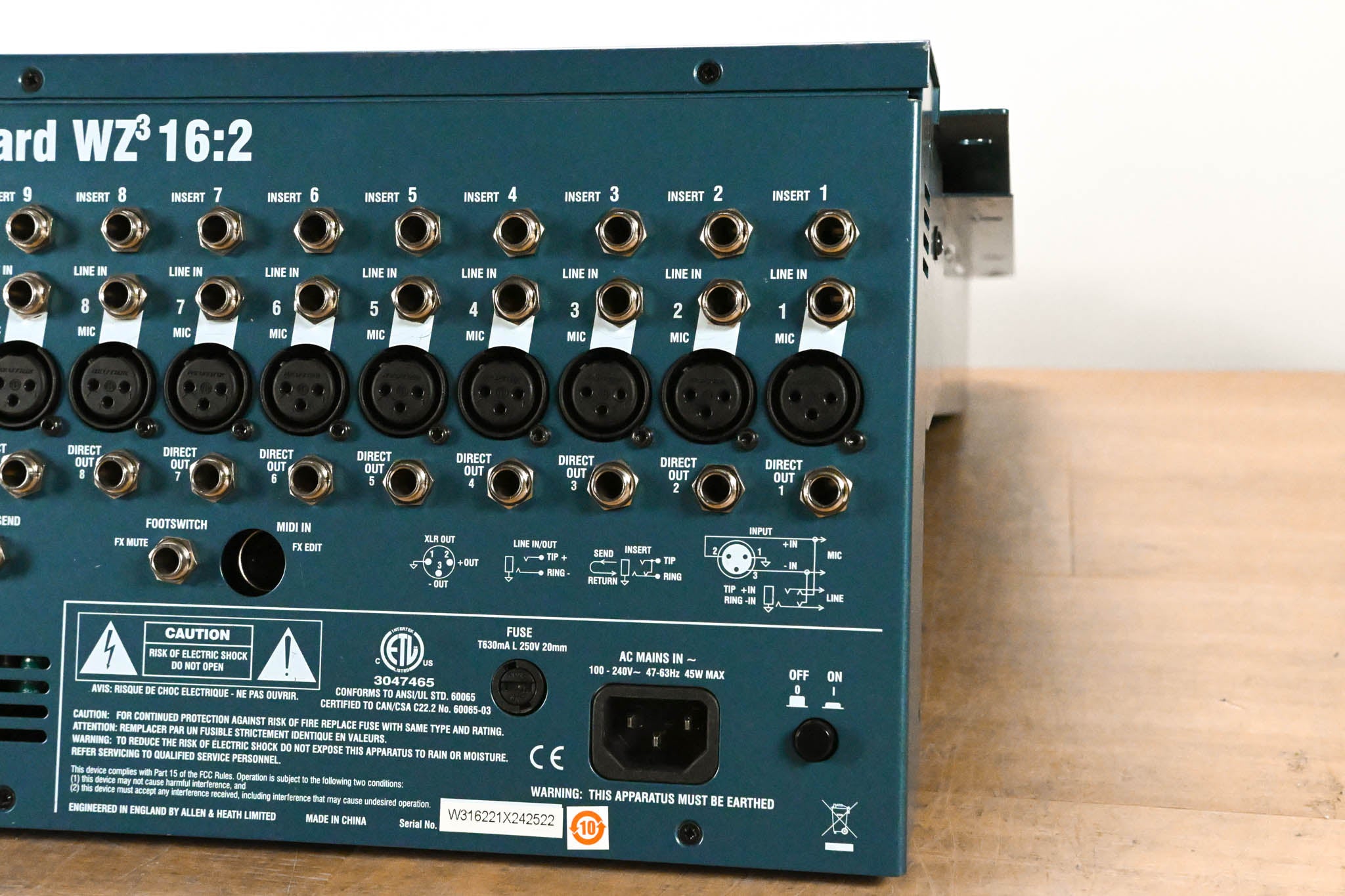 Allen & Heath MixWizard WZ3 16:2 16-Channel Analog Mixer
