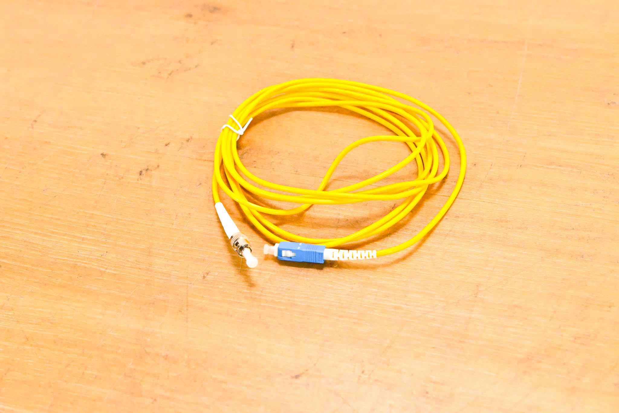 Unbranded SC-ST Simplex Single Mode Fiber Optic Patch Cable - 10'