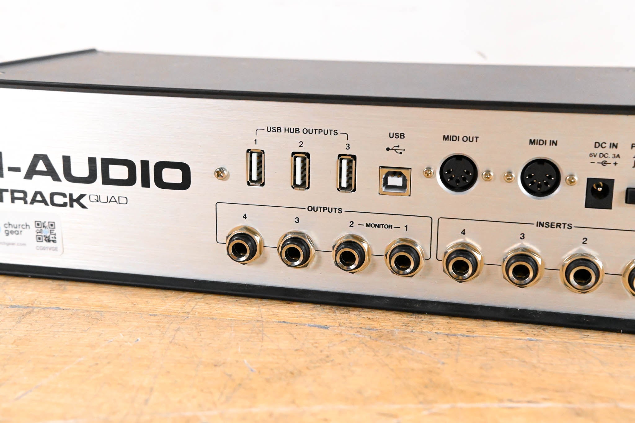 M-Audio M-Track Quad 4x4 USB Audio/MIDI Interface (NO POWER SUPPLY)