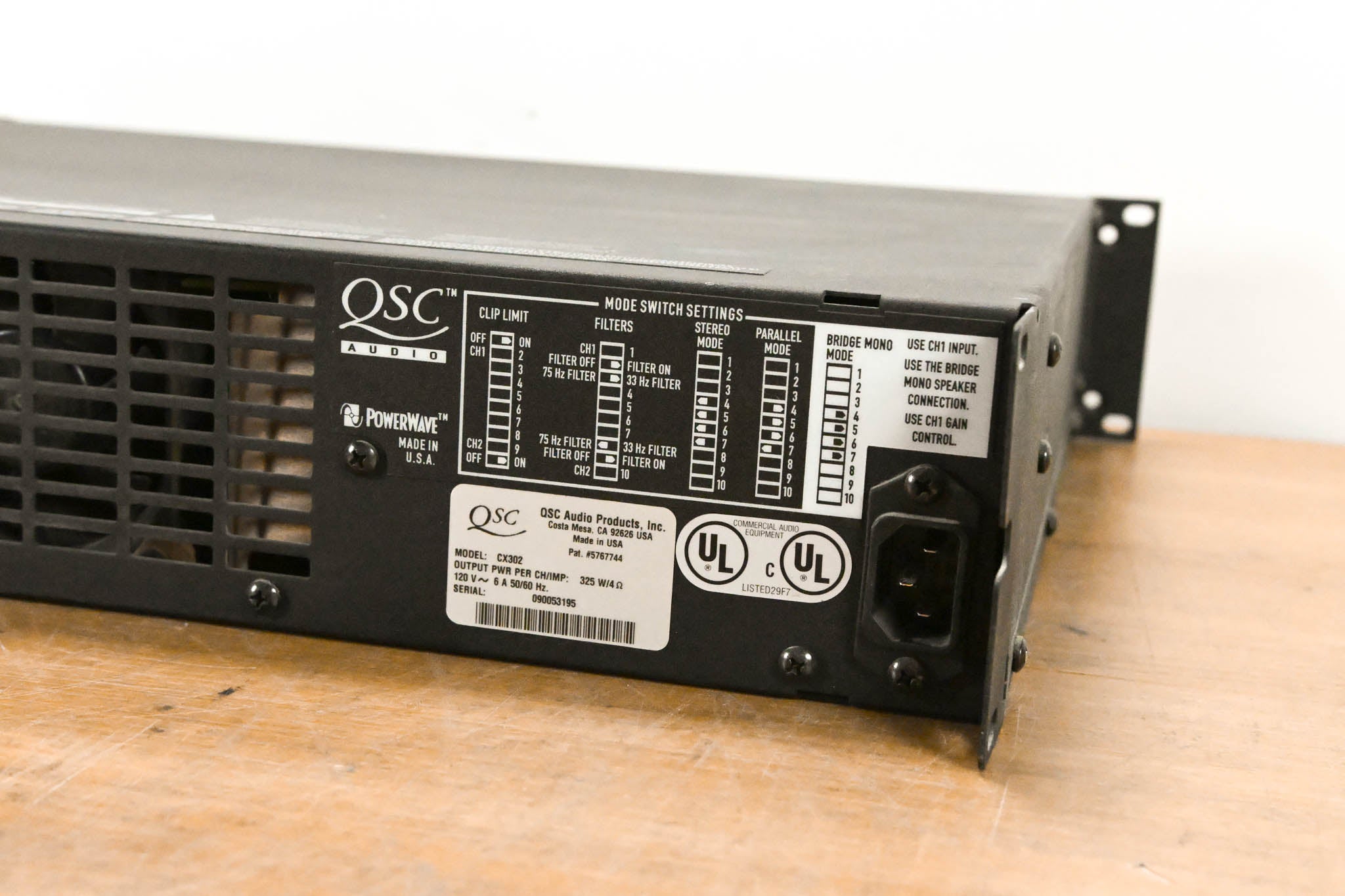 QSC CX302 2-Channel Power Amplifier