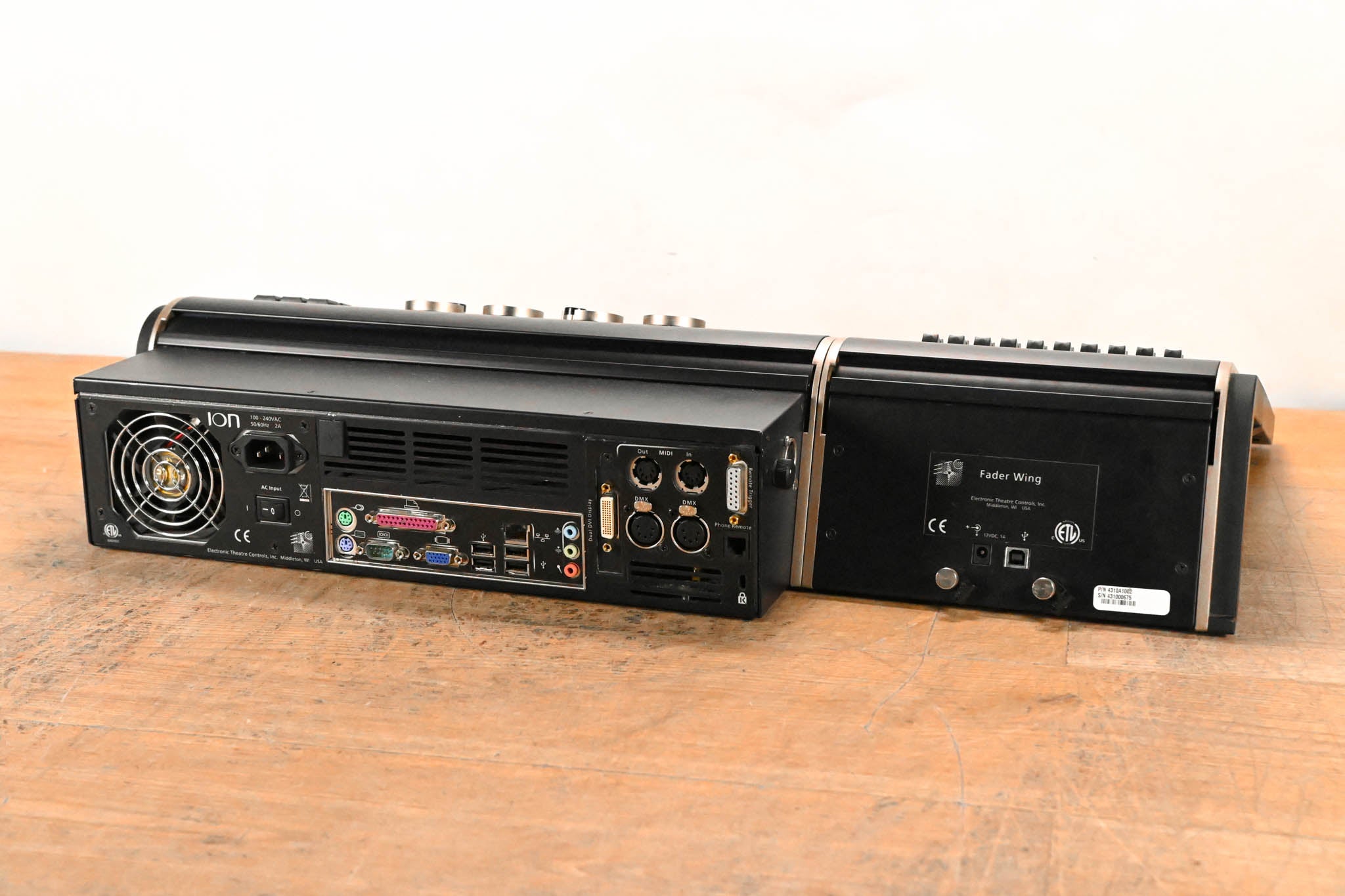 ETC ION 1000 Lighting Console with ETC 2x10 Universal Fader Wing