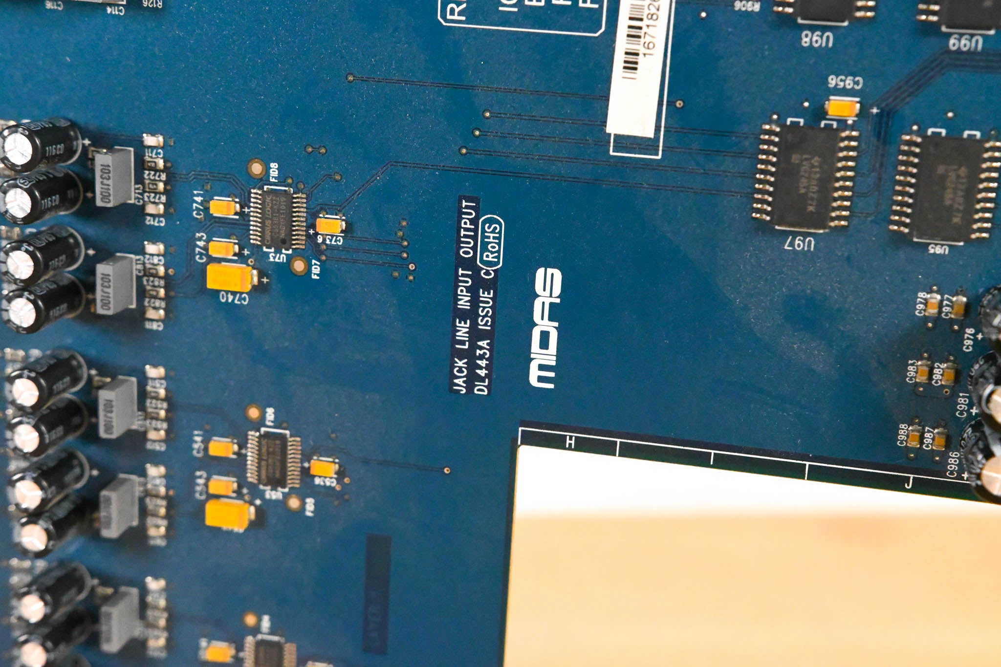 Midas DL443 Analog 8 Input, 8 Output Card with 1/4" TRS Connectors