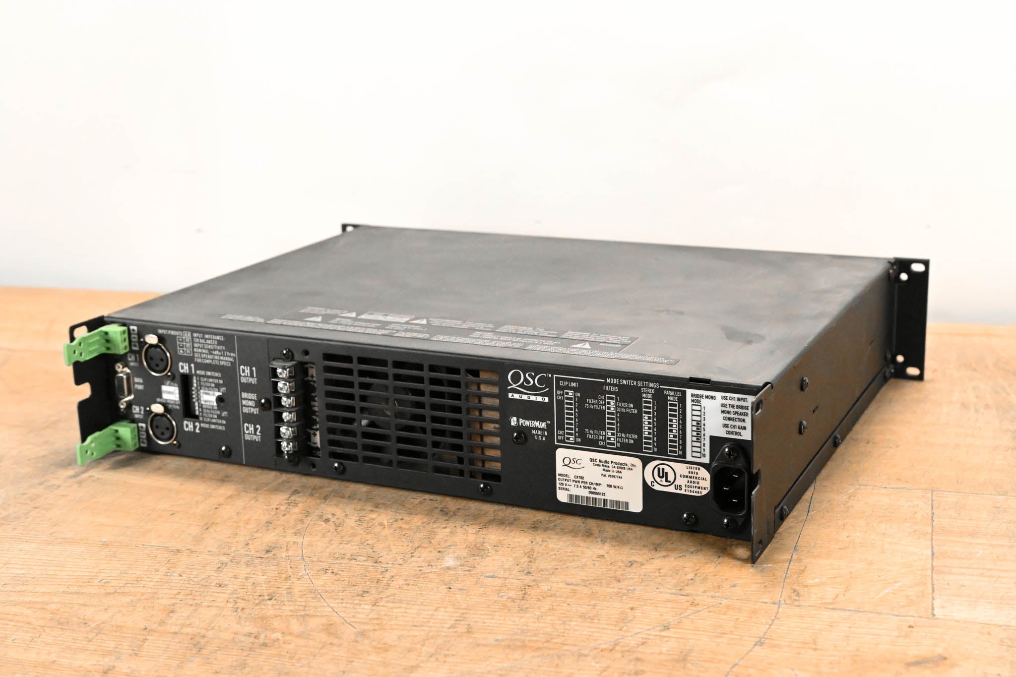 QSC CX702 2-Channel 700W Power Amplifier