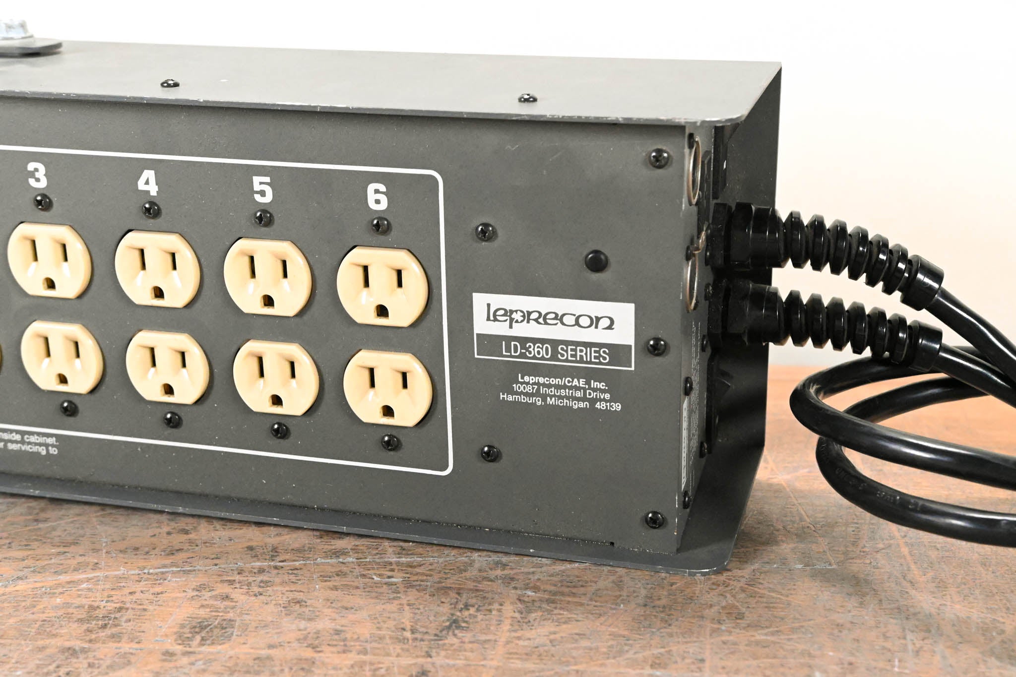 Leprecon LD-360-MPX-HP 6-Channel Edison DMX Dimmer