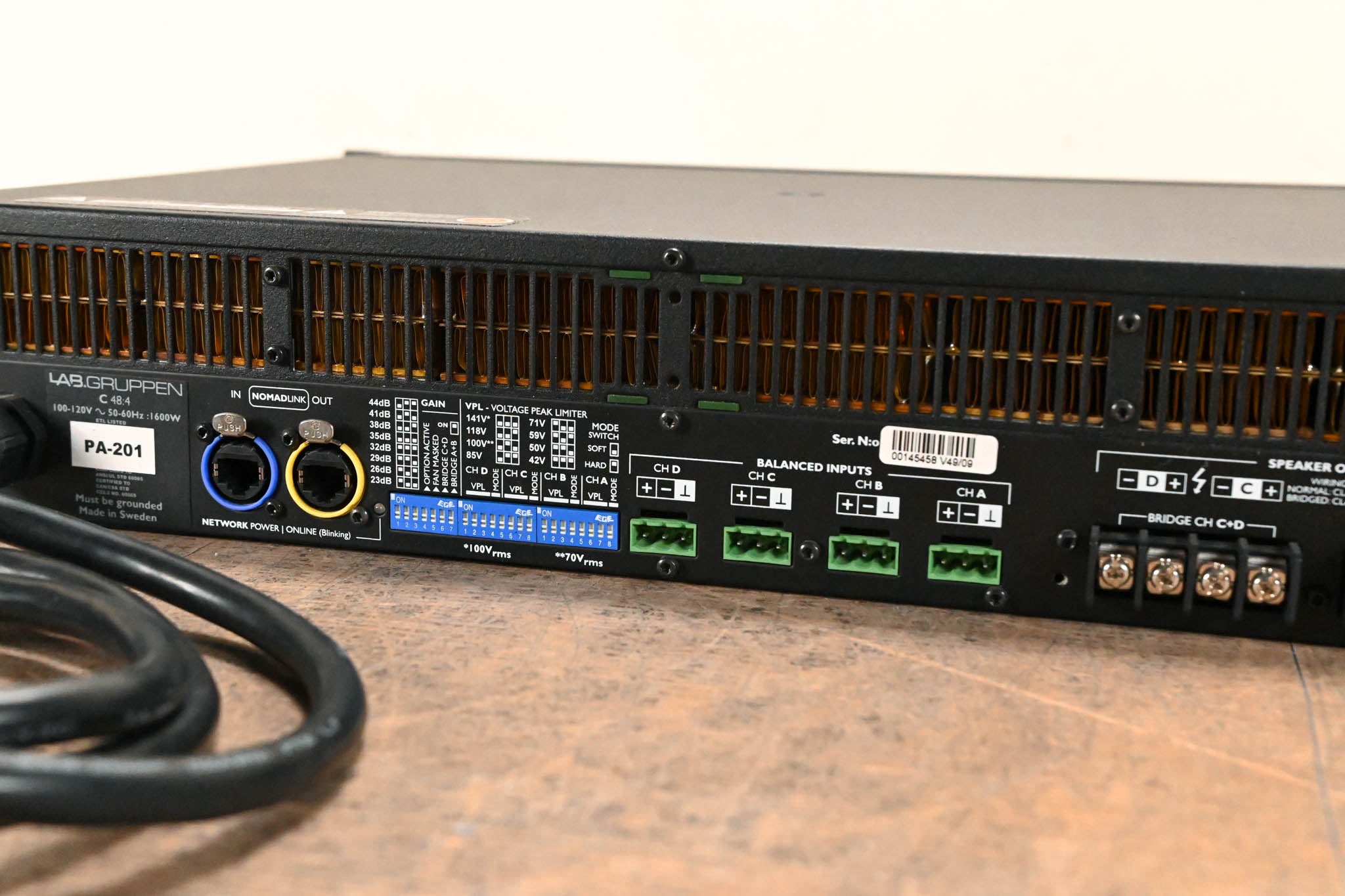Lab Gruppen C 48:4 4800W 4-Channel Power Amplifier